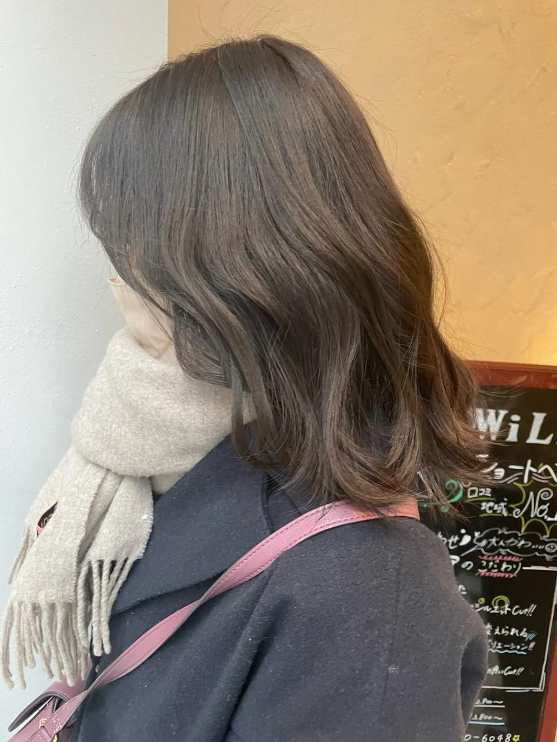 ミディアム カラー 透明感カラー グレージュ カット ヘアカラー 🌼韓国ヘア🌼 田中義也のヘアスタイル