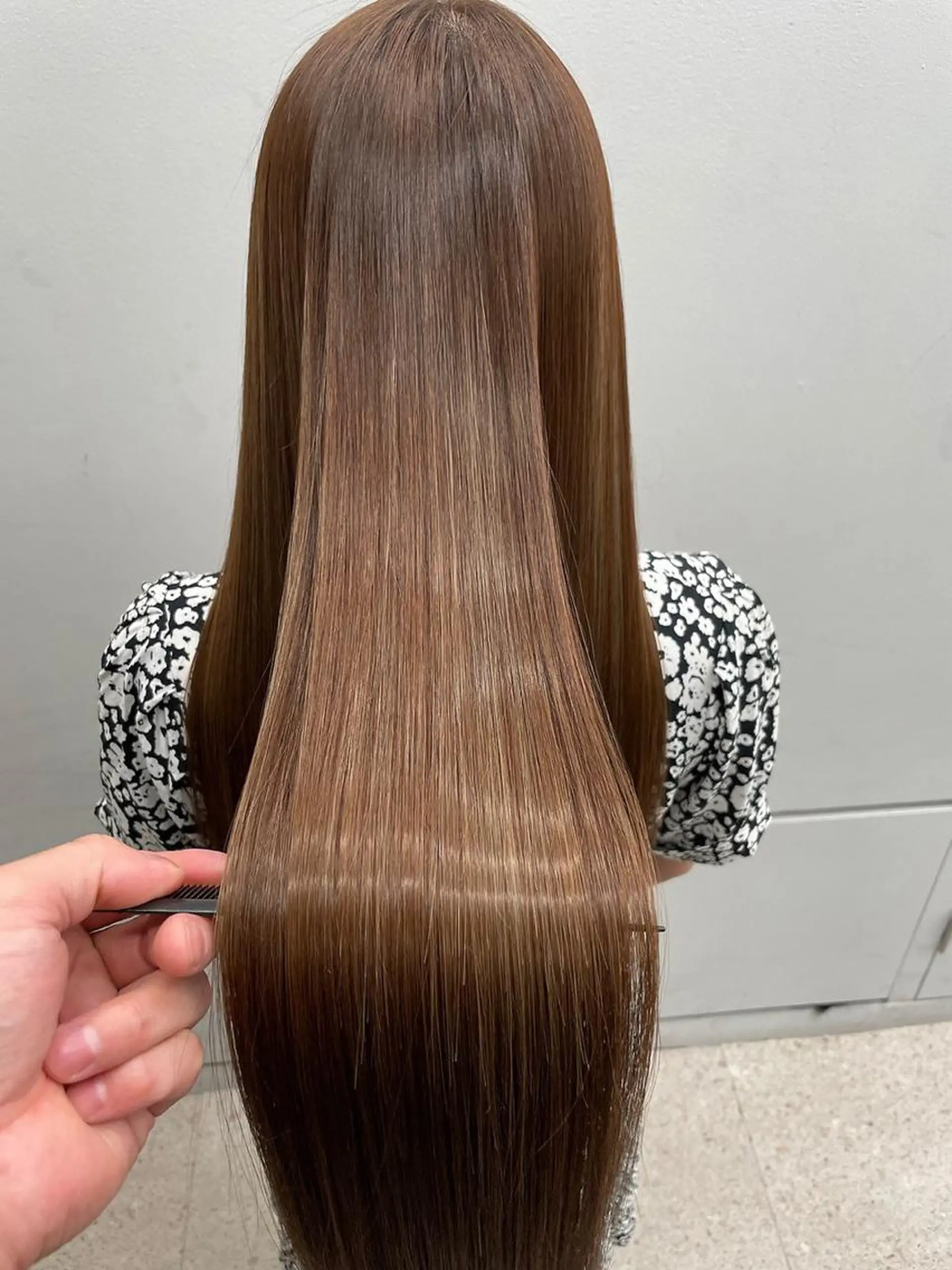 ロング 酸性ストレート カット ヘアカラー 縮毛矯正 トリートメント メテオ取扱✨美髪 矯正✨HiroNYのヘアスタイル