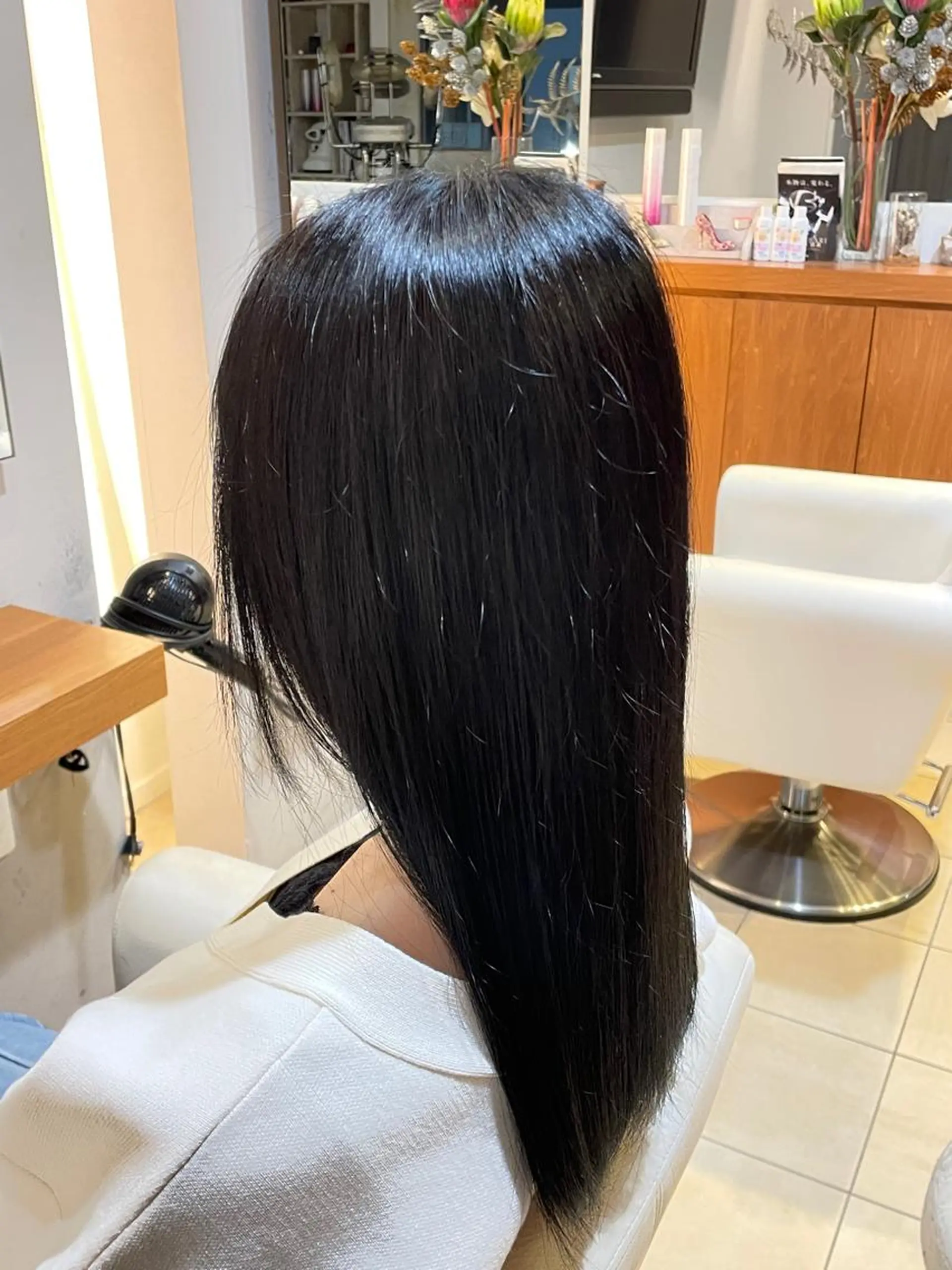 カラー 黒髪 ブルーカラー ブルーブラック 🤩垢抜け絶対 💇⭐️✂️石川雄登のヘアスタイル