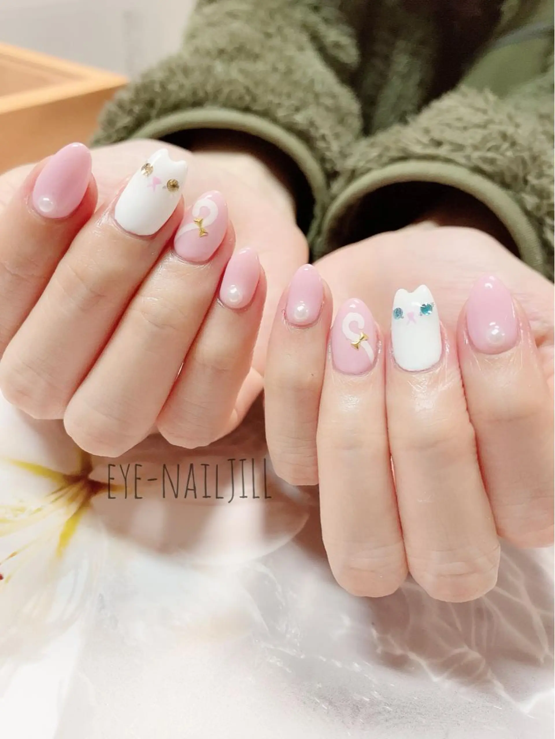 ネイル アートネイル ストーンネイル ハンドネイル JILL sa-yaのネイルデザイン