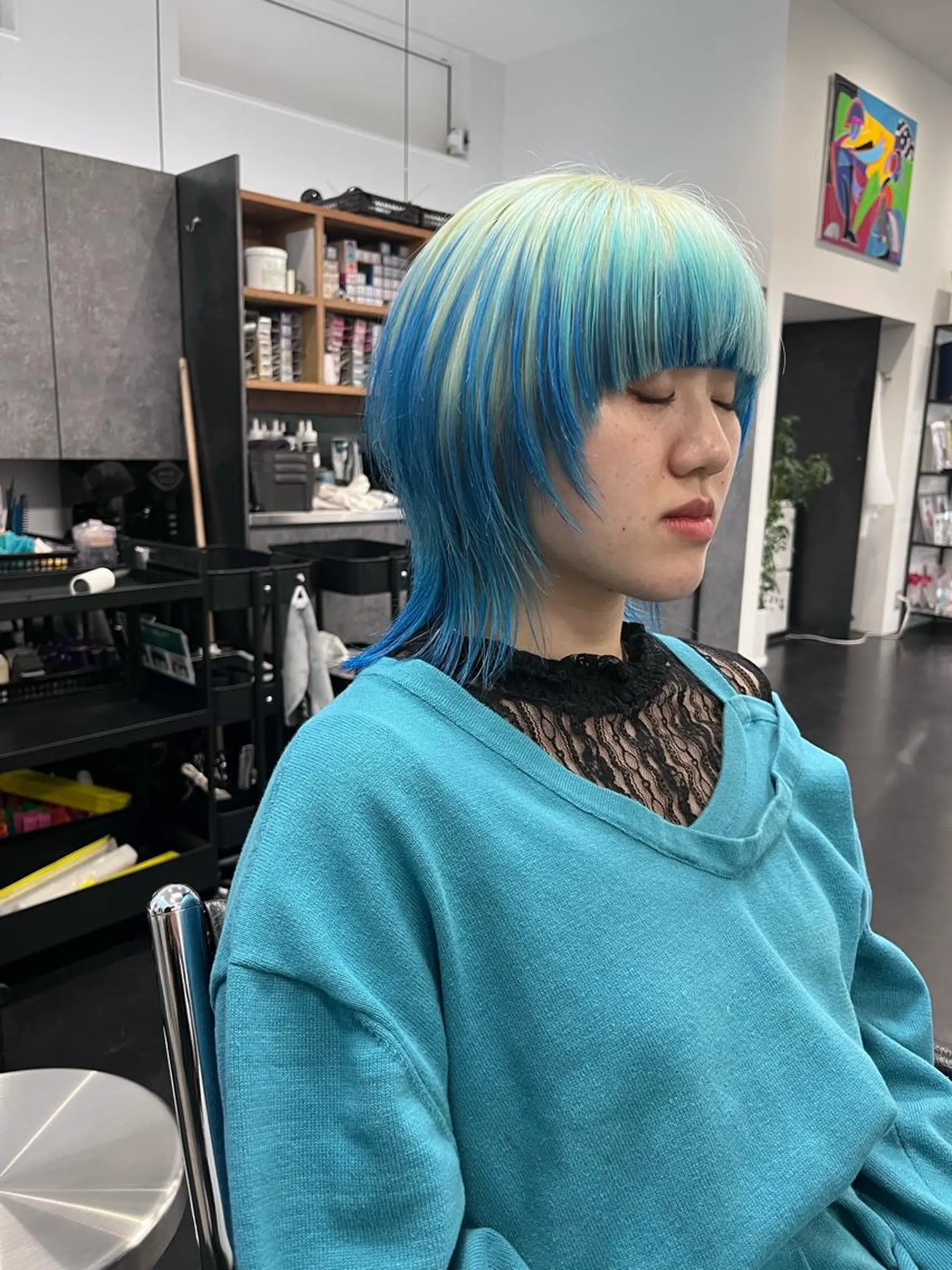 ミディアム カット ヘアカラー heir studio Baretta所属・山本 銀次郎のヘアスタイル