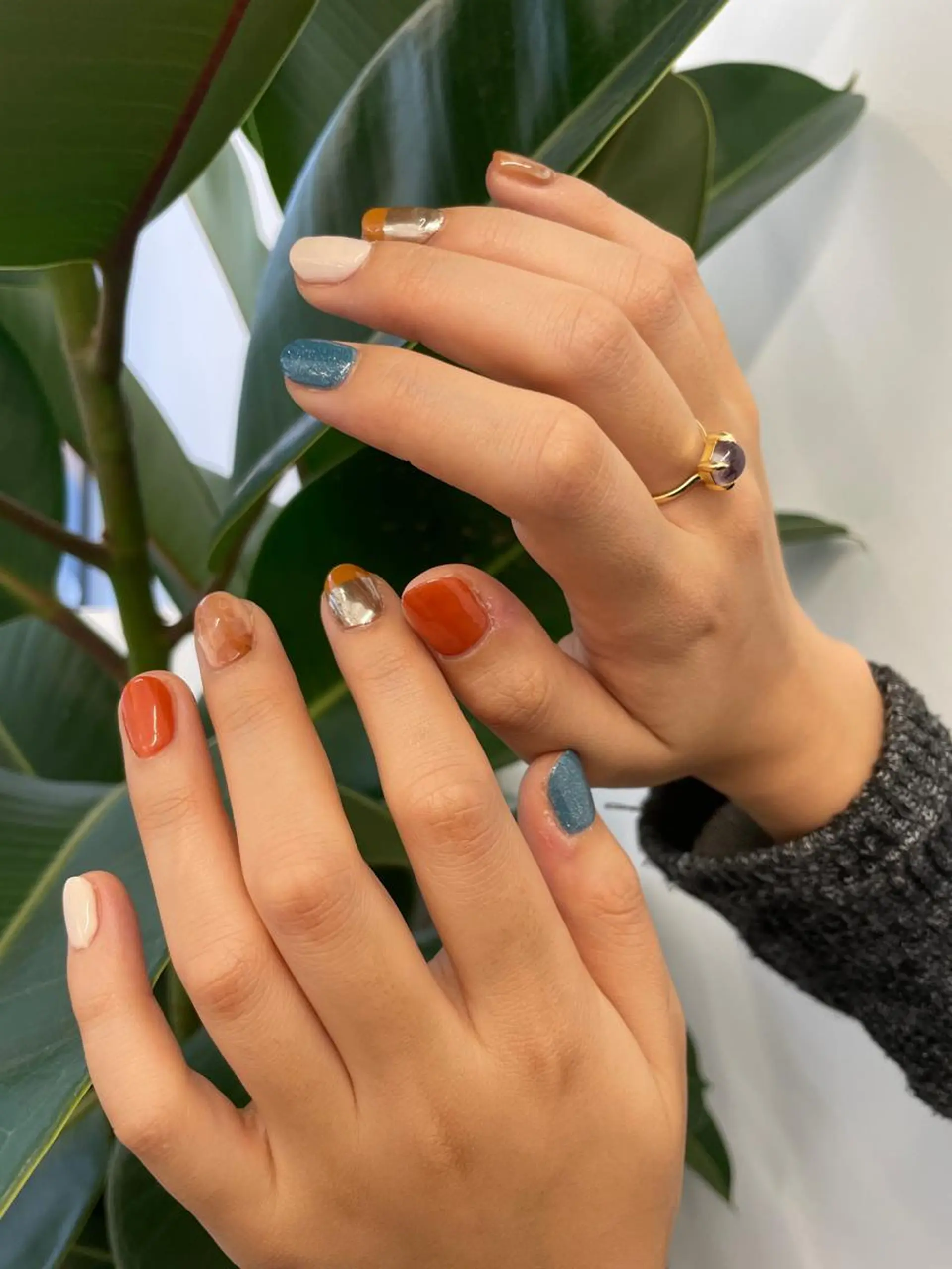 ネイル ニュアンスネイル ショートネイル アイリスト midoriのマツエク・マツパデザイン