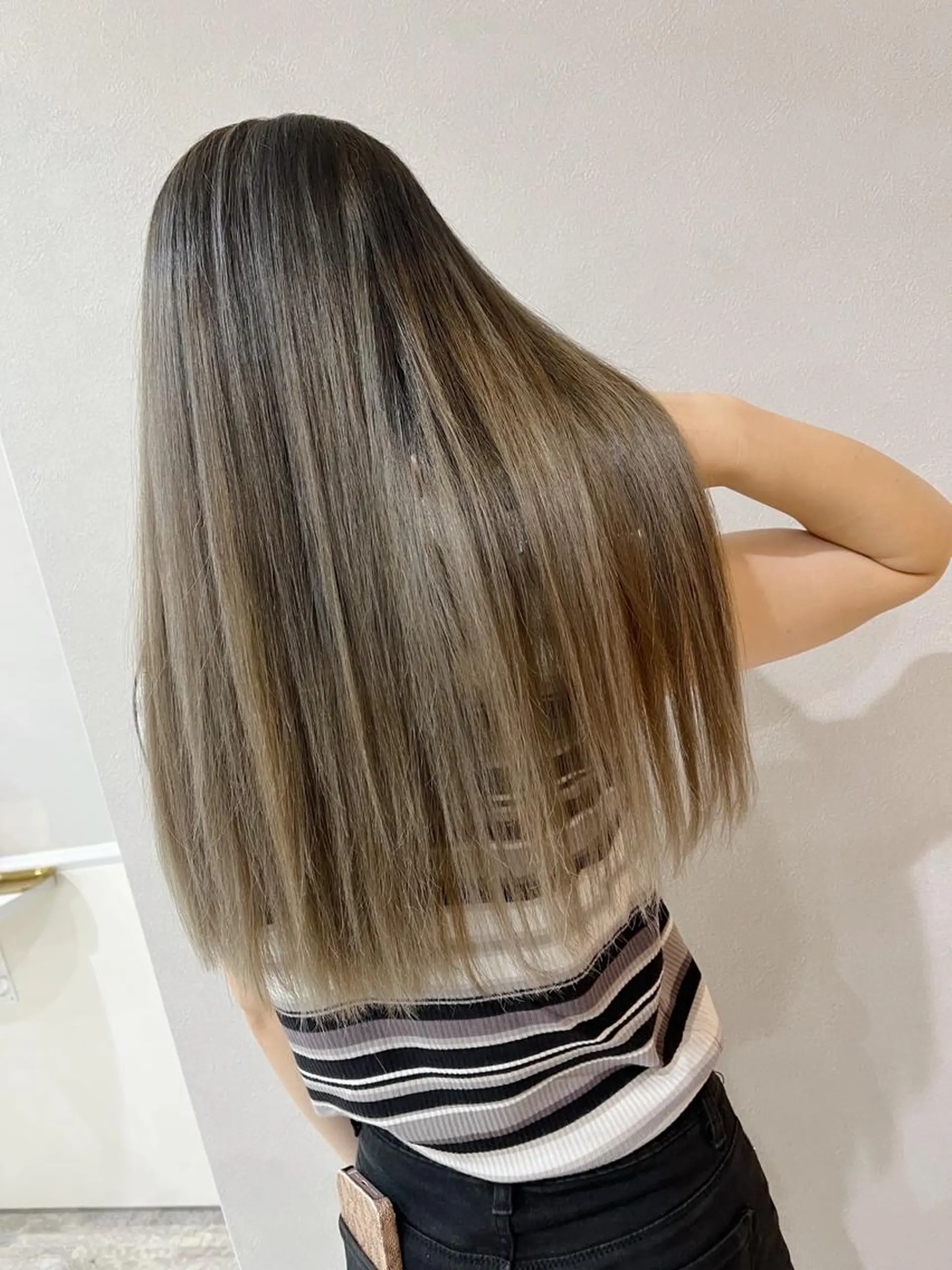 ロング カラー バレイヤージュ グラデーションカラー ハイライトカラー 外国人風カラー ハイライト カット ヘアカラー トリートメント KINI所属・HIYOSHI　✂︎ 艶髪職人のヘアスタイル