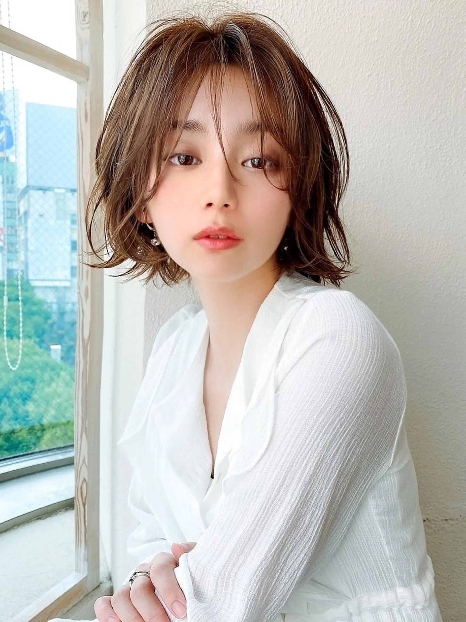 ミディアム 💫Silk-lei 大久保晴稀💫のヘアスタイル