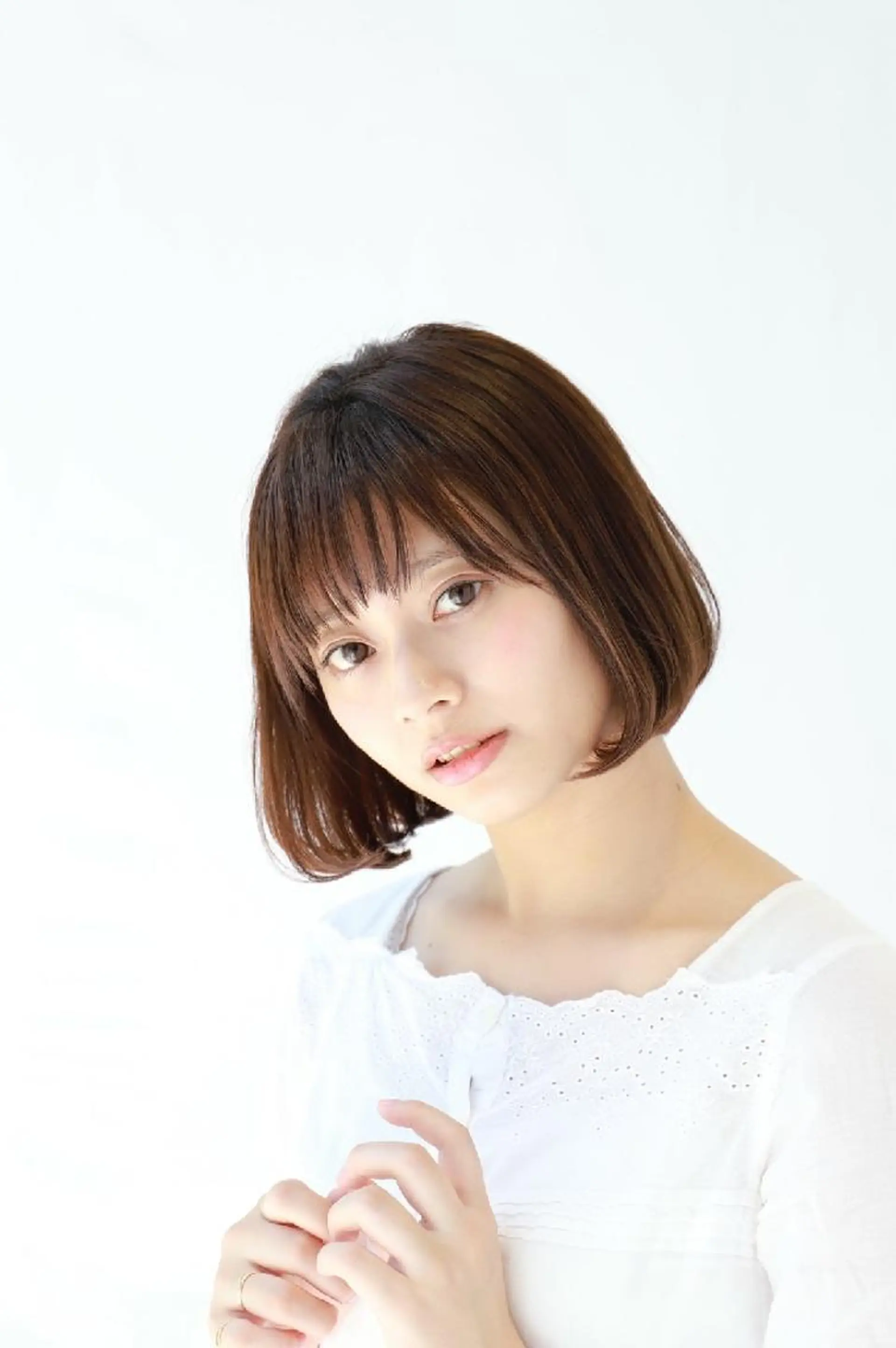 ミディアム カラー パーマ ヘアアレンジ 🩵美艶髪×透明感 カラー×質感再生💚のヘアスタイル