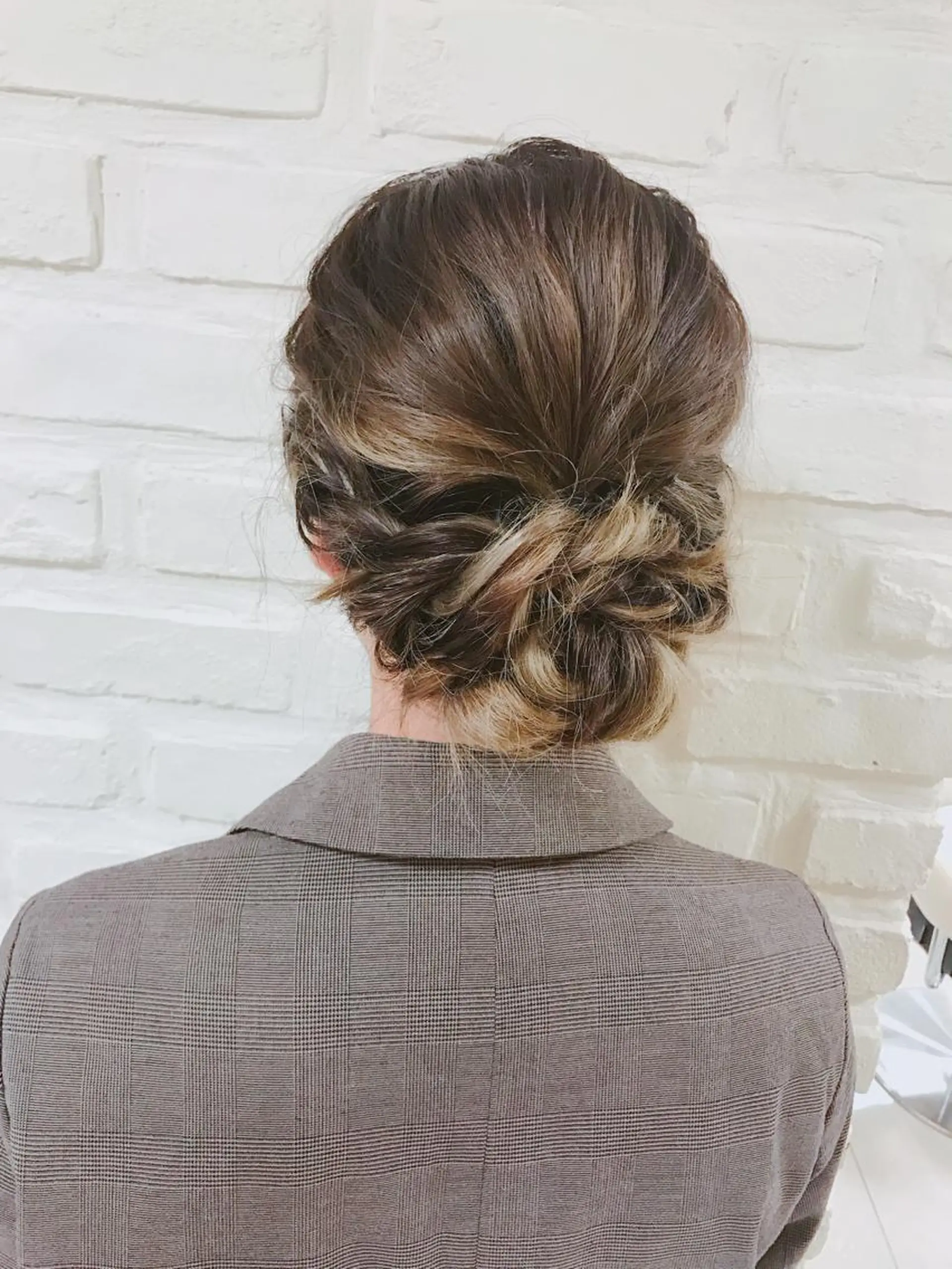 ミディアム ヘアアレンジ 簡単アレンジ 浴衣 ヘアセット 【暖色カラー特化】 中山由梨のヘアスタイル