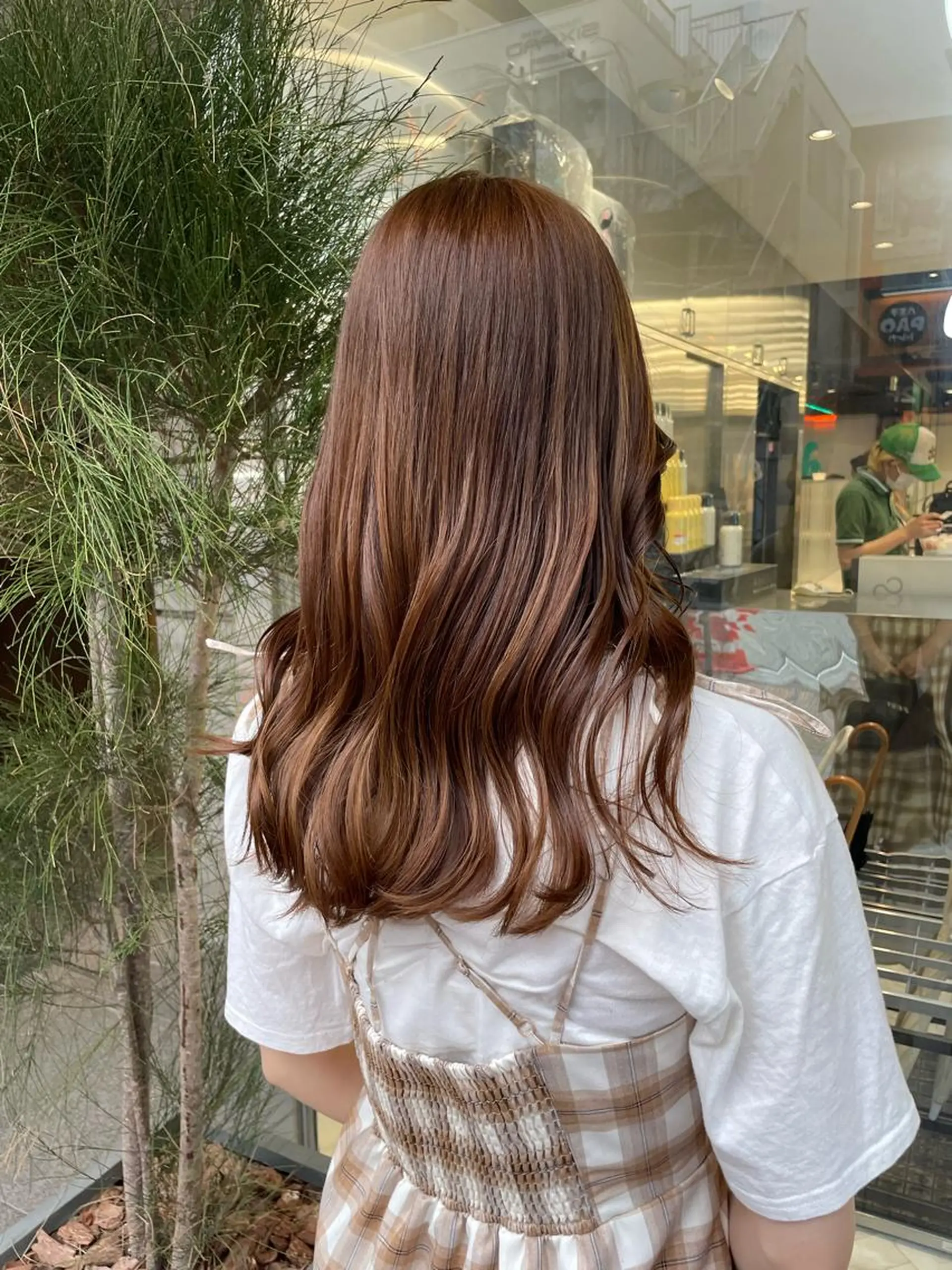 セミロング カラー risa 。のヘアスタイル