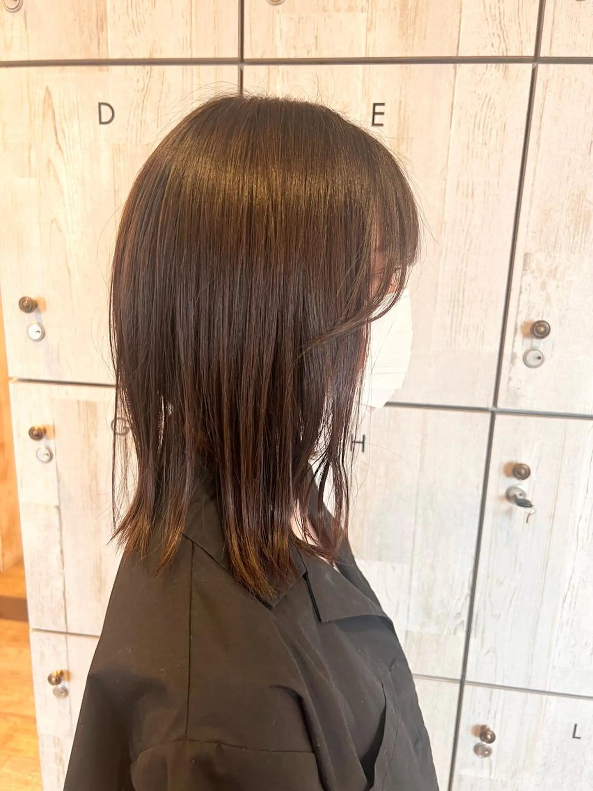 ミディアム カラー れいな🌼 ボブ･艶カラー🌼のヘアスタイル