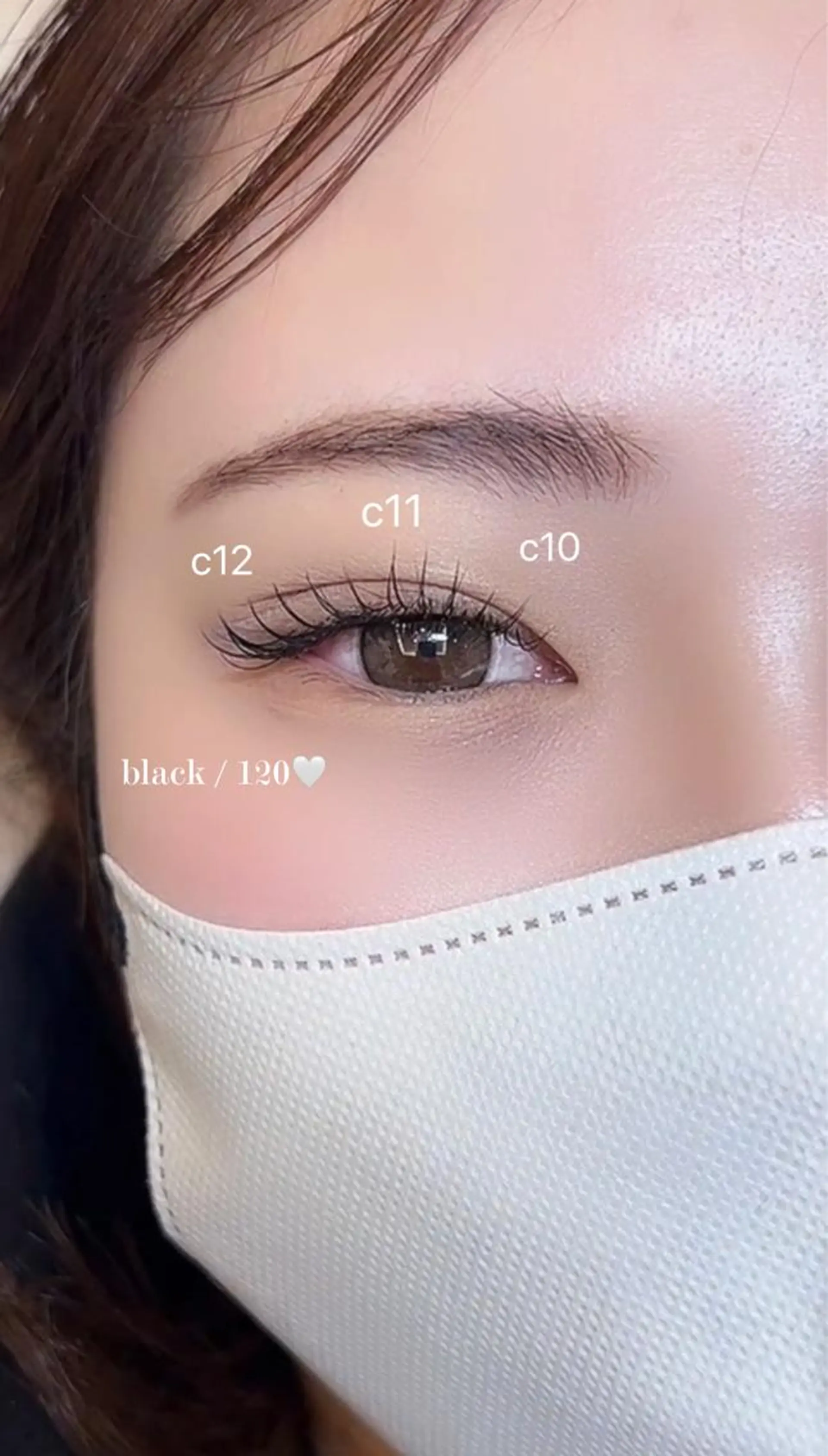 マツエク・マツパ cilon.所属・山浦 美月のマツエク・マツパデザイン