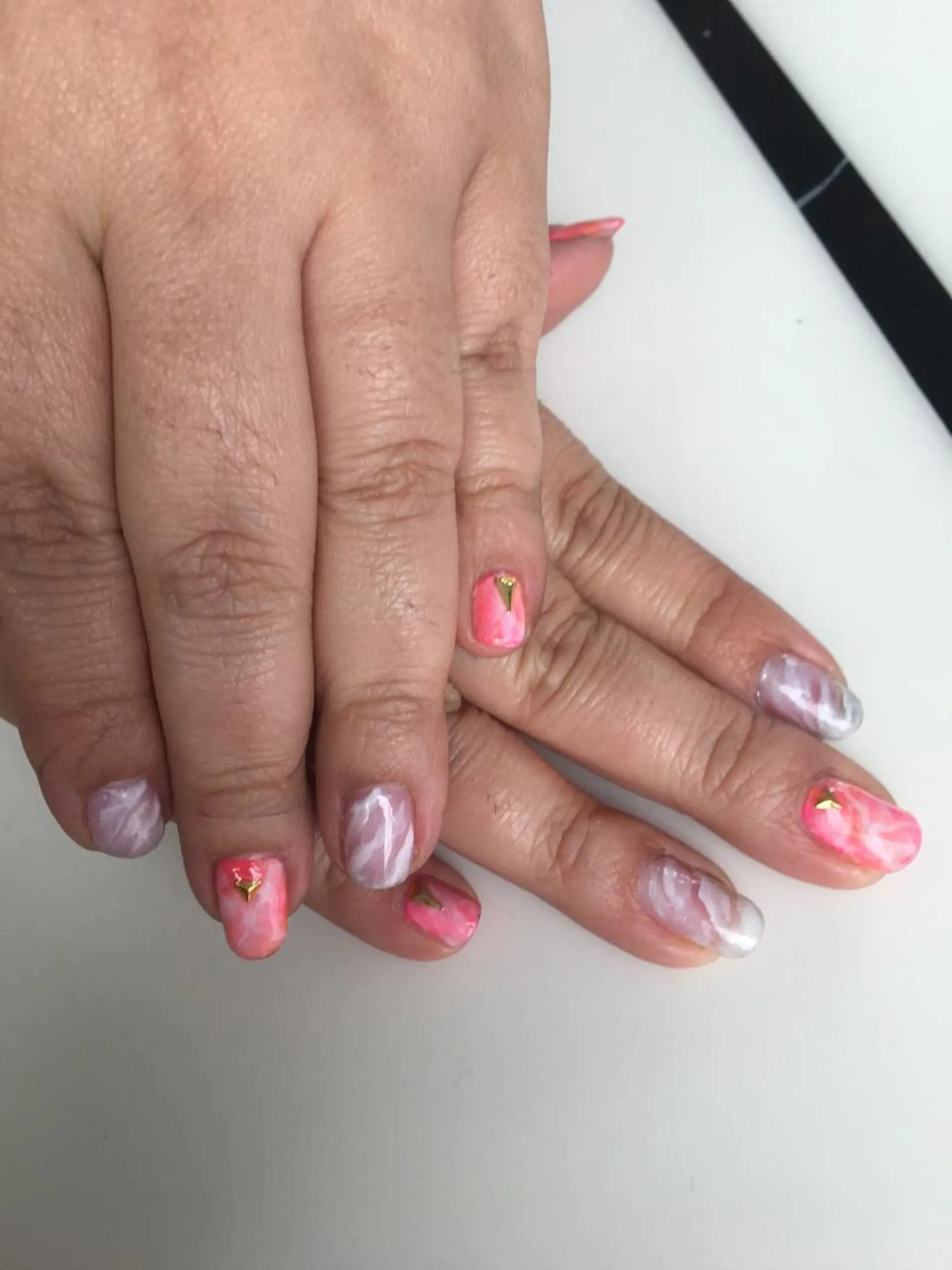 ネイル 大理石ネイル(マーブル) ulu nailのネイルデザイン