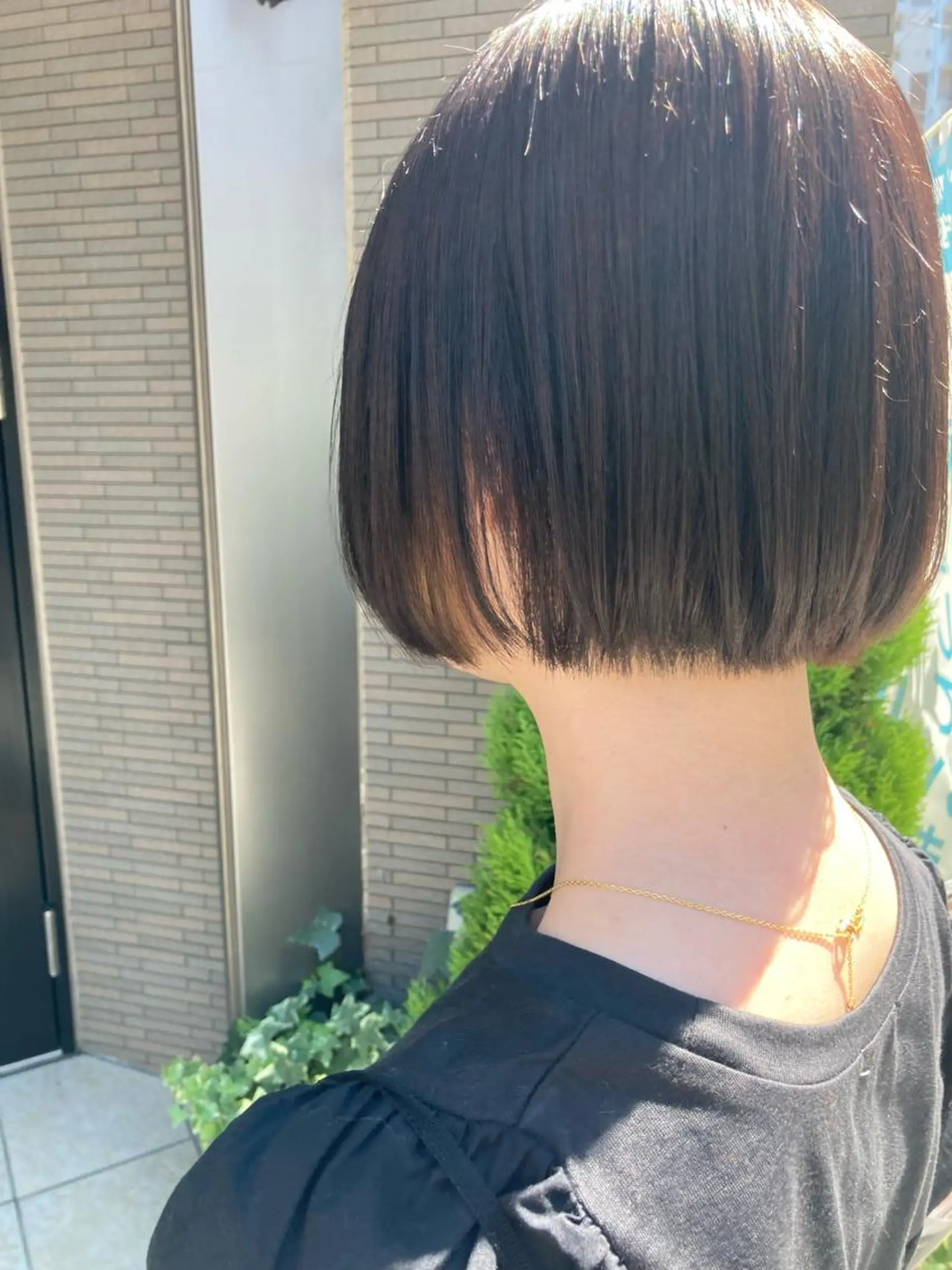 ショート パーマ ヘアアレンジ ストレートパーマ 佐藤 睦月のヘアスタイル