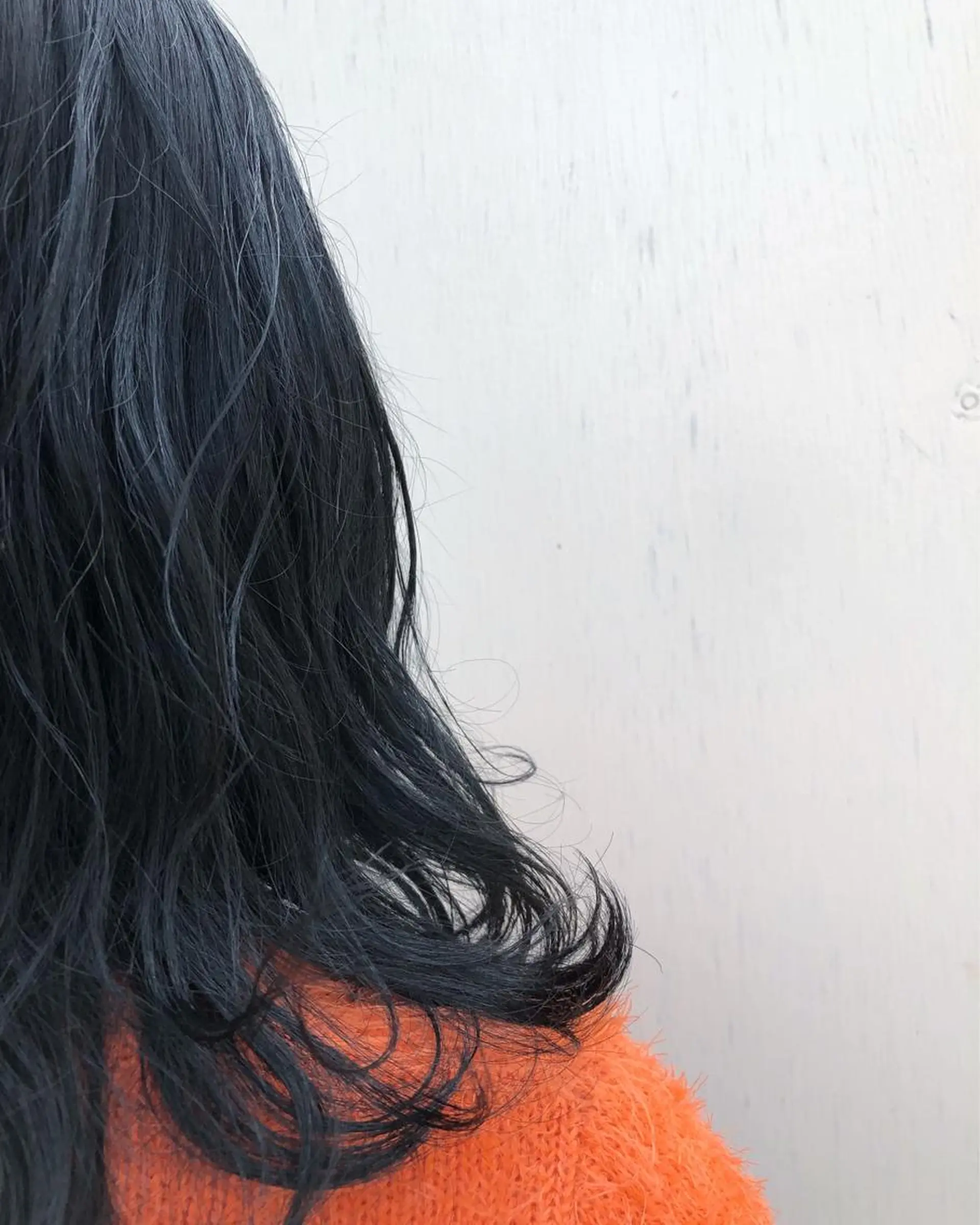 ミディアム カラー ネイビーカラー ニシオカ タクヤのヘアスタイル