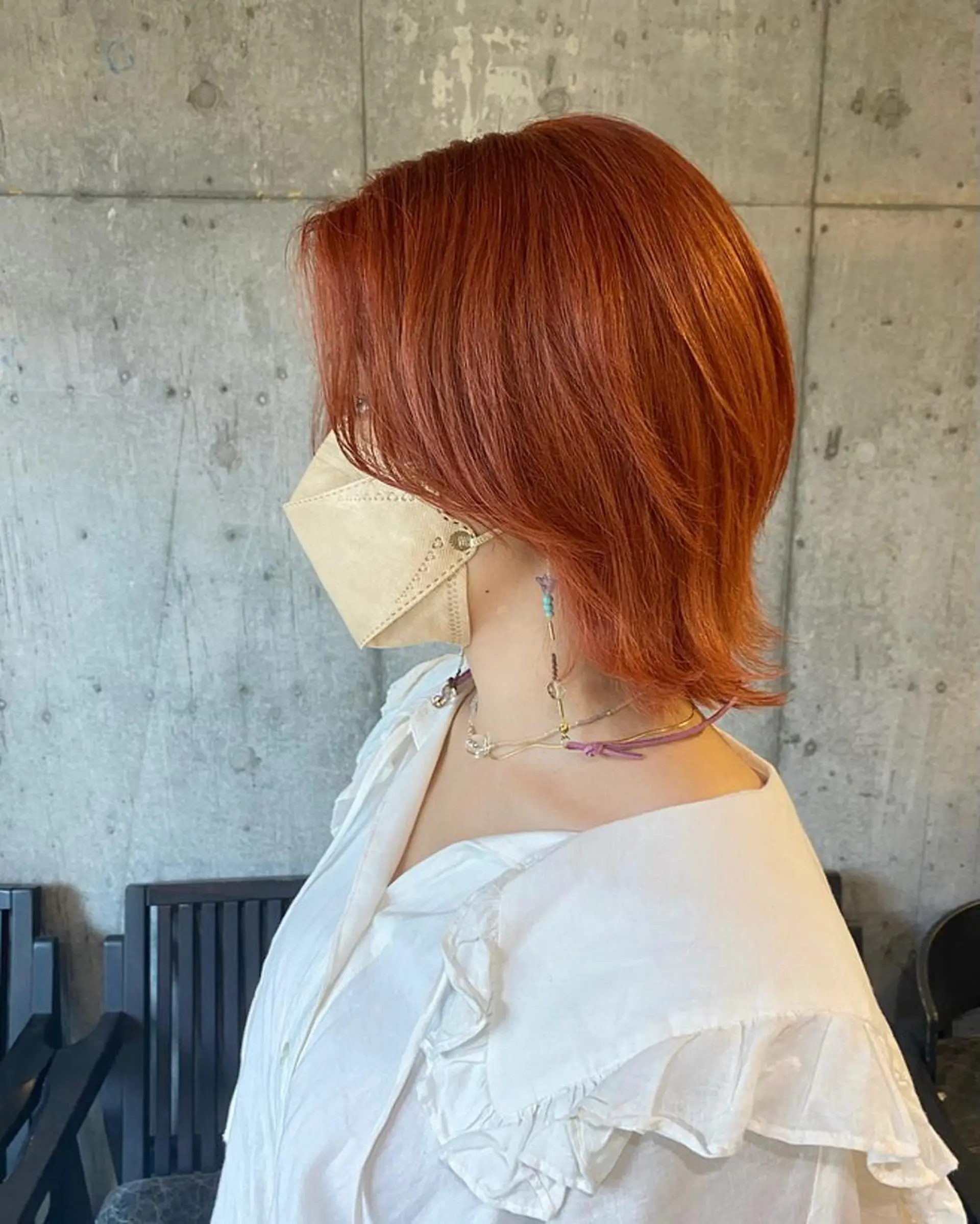 カラー アッシュ ベージュカラー 黒髪 ブルーカラー ブルーブラック ヘアカラー トリートメント 透明感/韓国風 🤍mito🤍のヘアスタイル