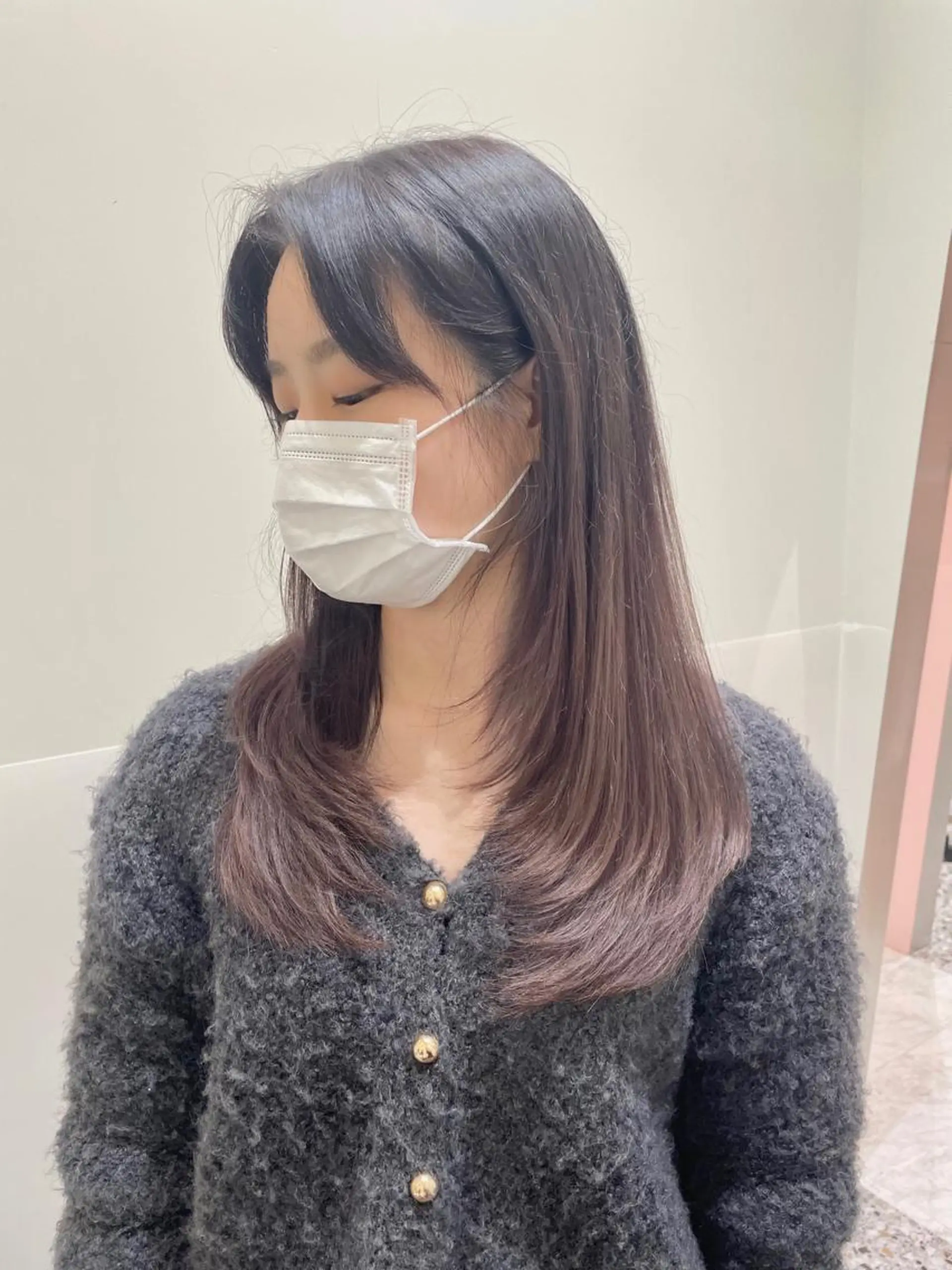 ロング ハイレイヤー 韓国風ヘア レイヤーカット カット ❤︎︎韓国ヘア❤︎︎ 𝑺𝒉𝒊𝒉𝒐のヘアスタイル
