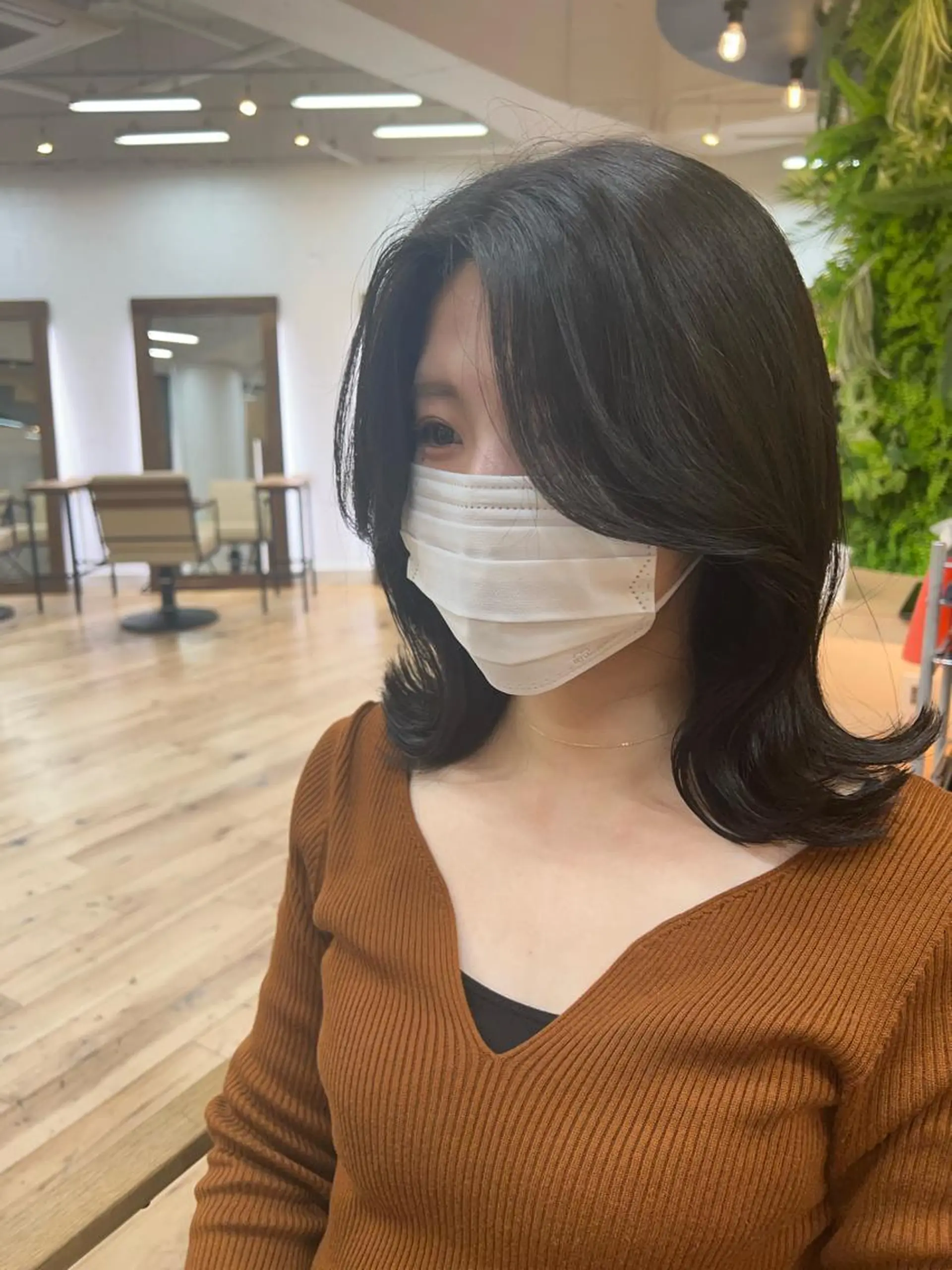 ミディアム 韓国風ヘア カット ヘアカラー 🩶韓国/似合わせ/ さわ🩶のヘアスタイル