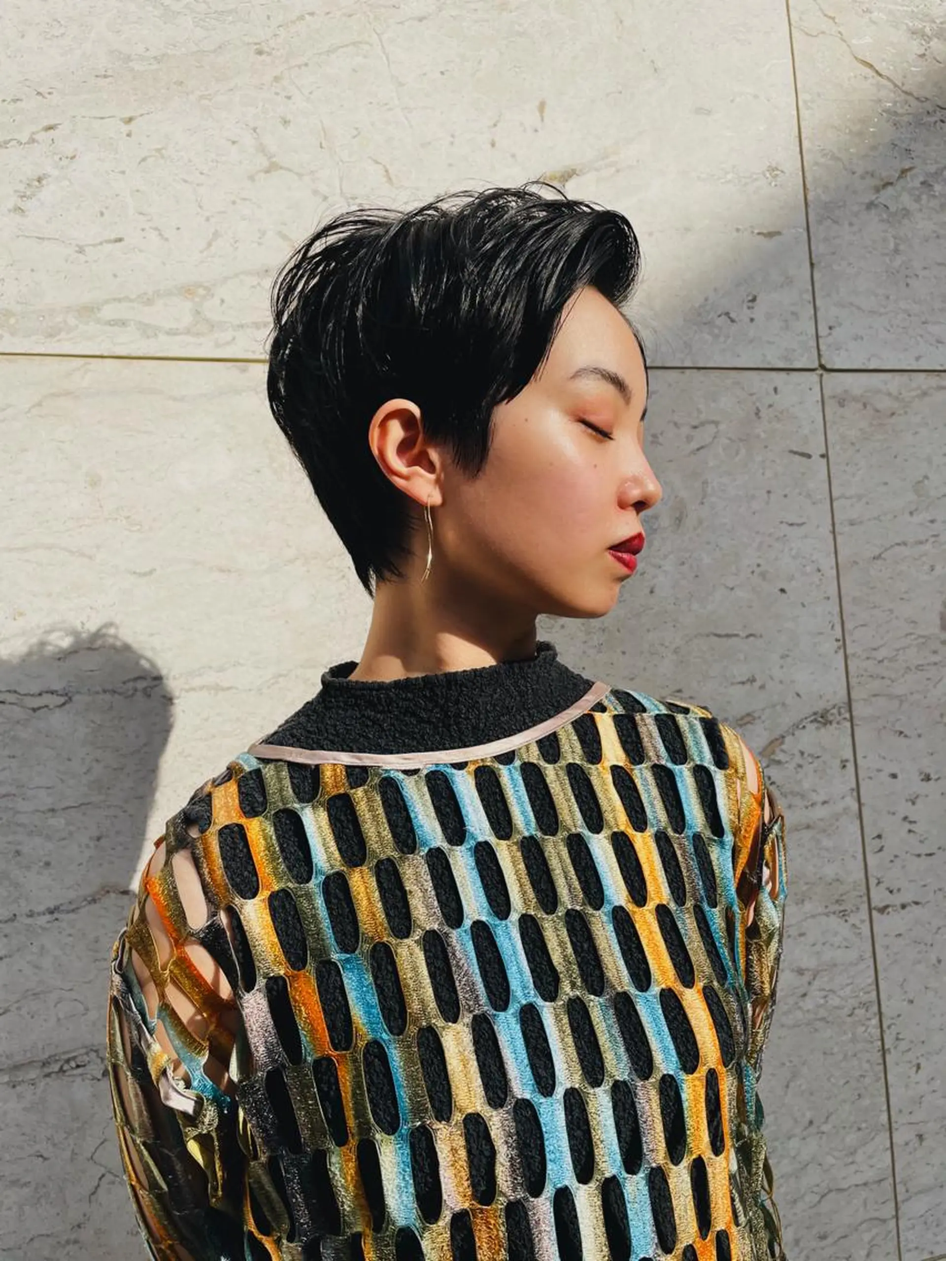 ショート パーマ ヘアアレンジ メンズ カット オリーブ/グレージュ 💐🤍理保のヘアスタイル