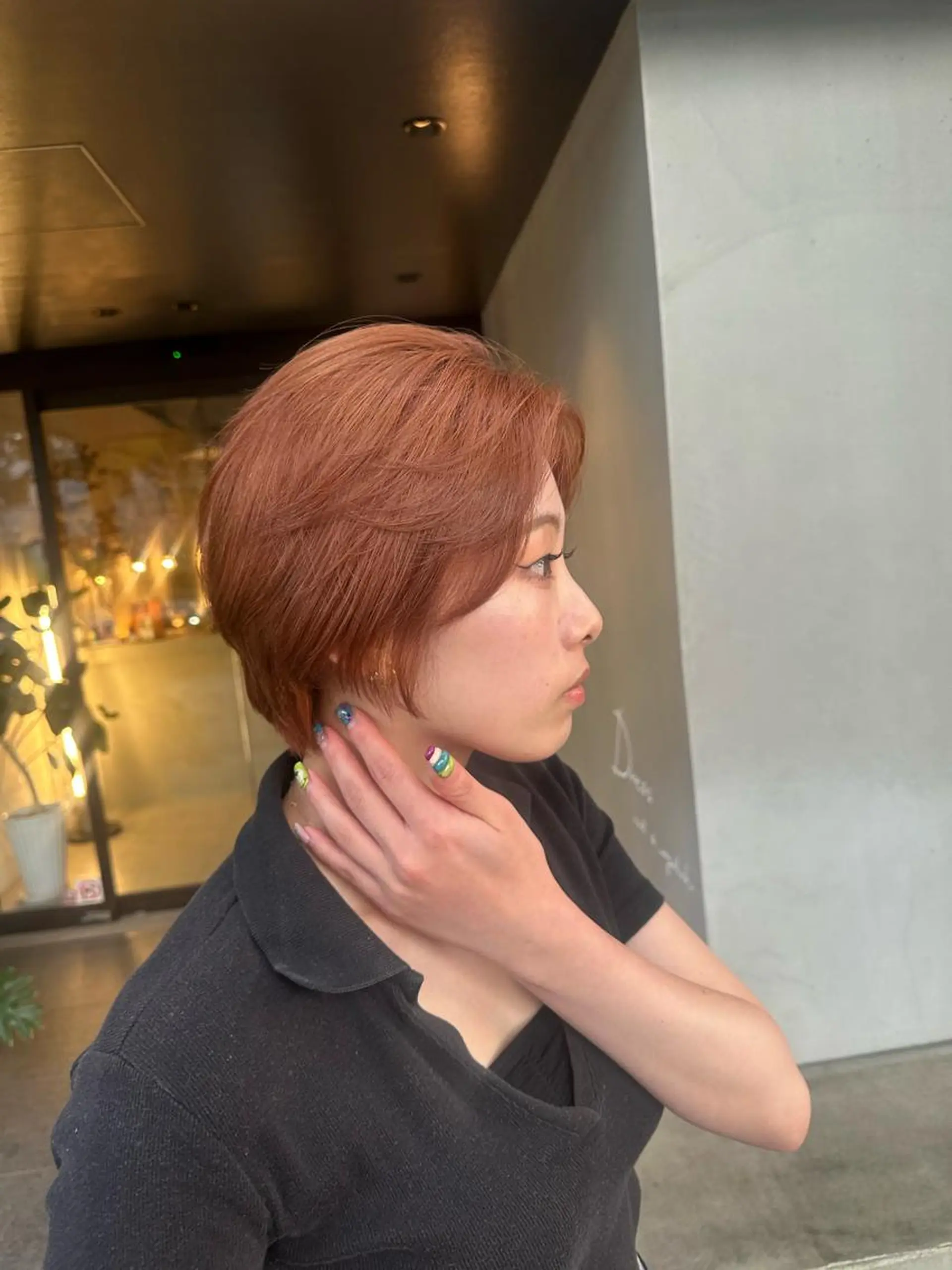ショート カラー ヘアカラー 福崎 真奈のヘアスタイル