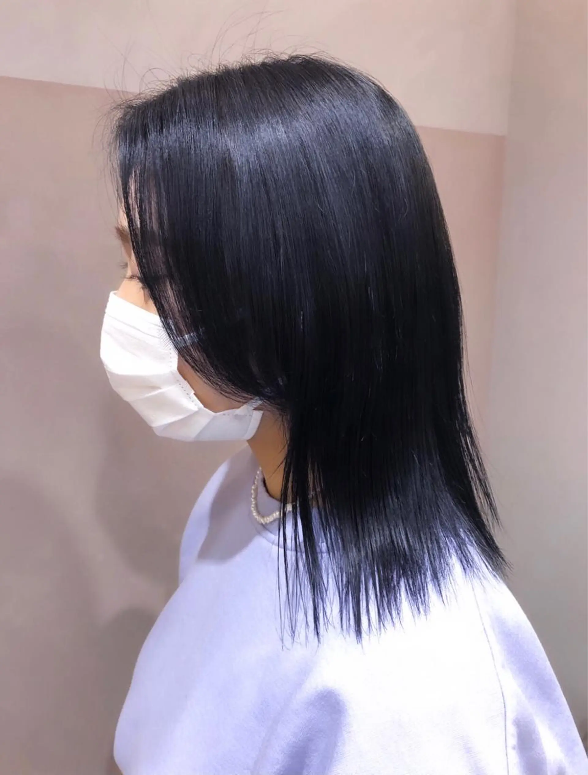 セミロング カラー ヘアアレンジ 関谷 あいみのヘアスタイル