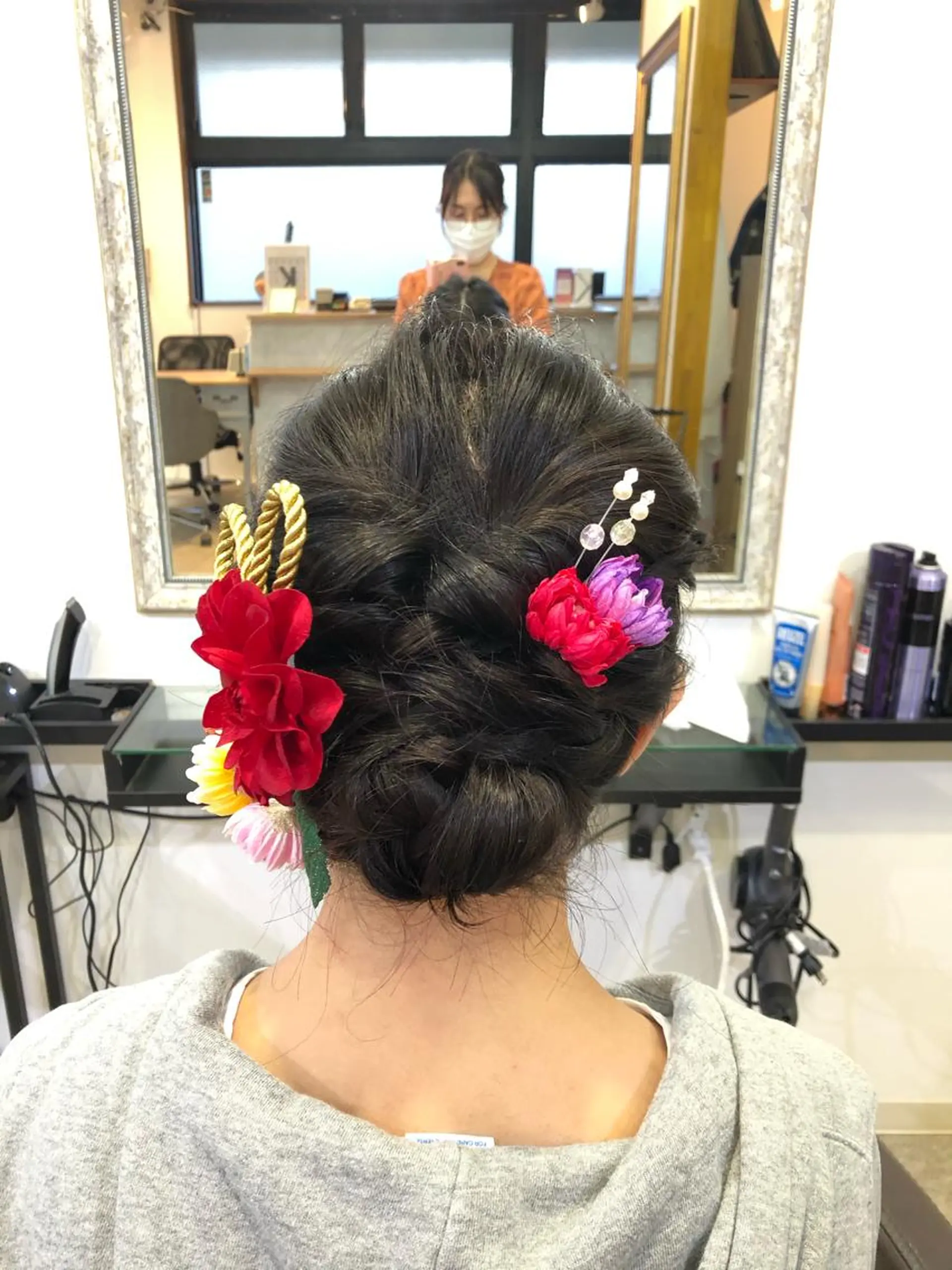 ヘアアレンジ 成人式 ヘアセット ❤️カラーのアレルギー持ち必見❤️フリーランス美容師UMi所属・色タイプ診断 ❤️Umi❤️のヘアスタイル