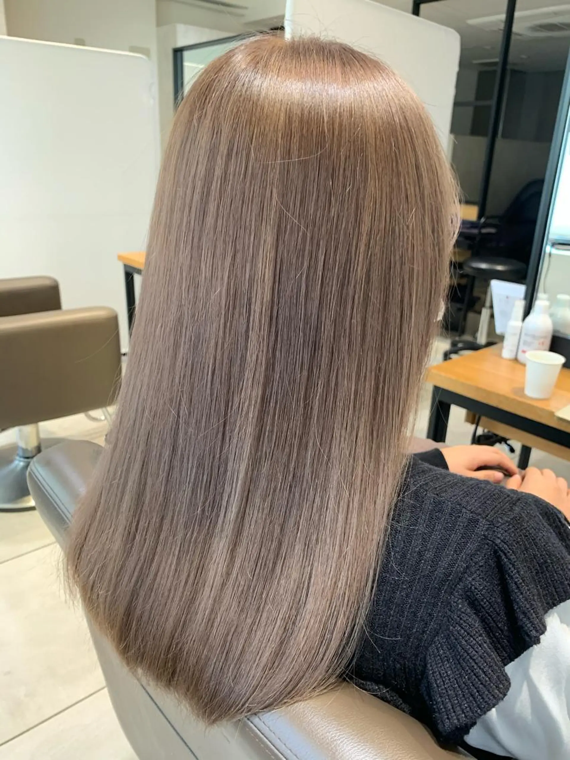 ロング カラー 乾かすだけでサラ艶に /髪質改善西村涼太のヘアスタイル