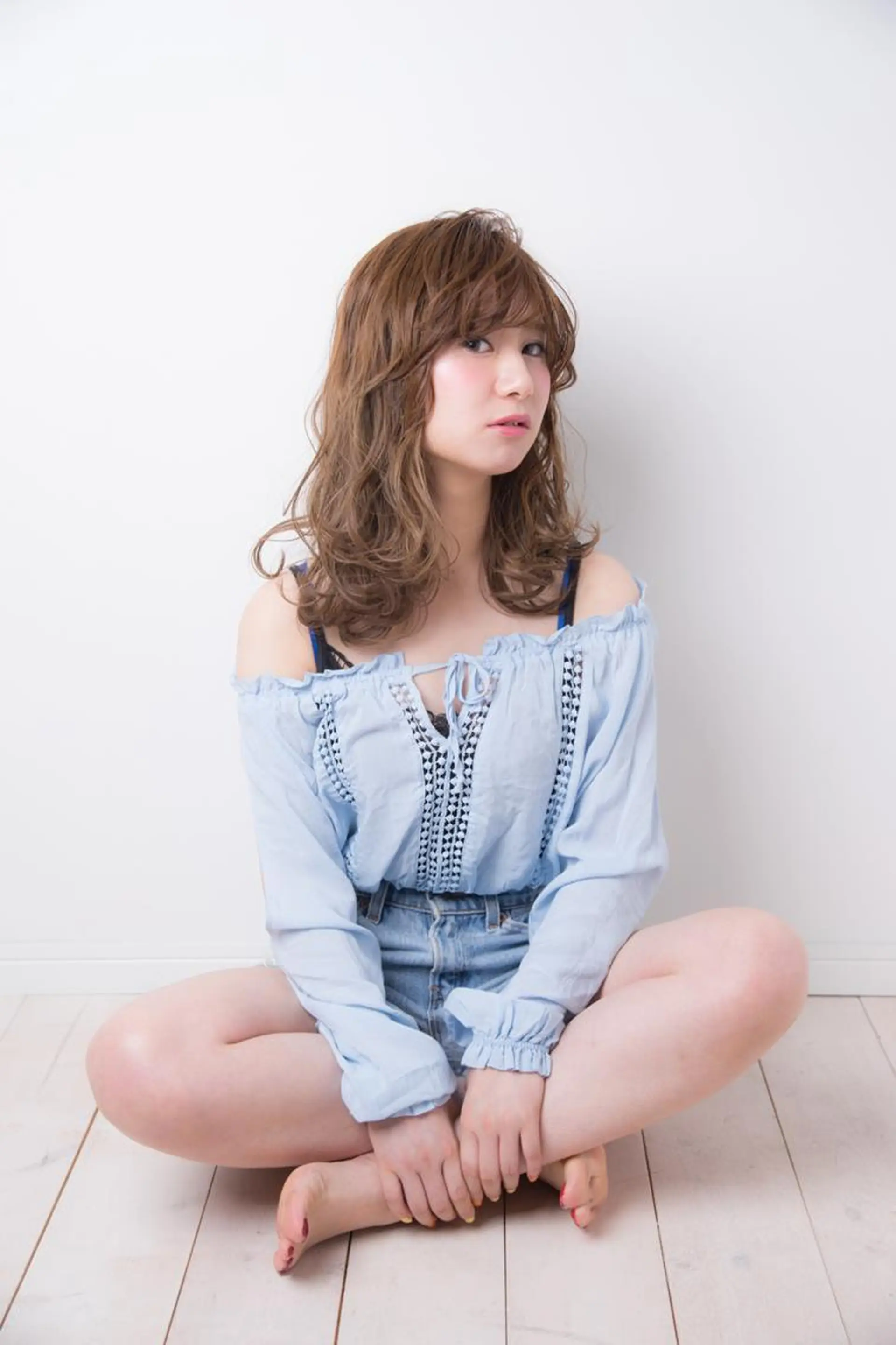 ミディアム カラー パーマ 透明感カラー 小顔カット 🌿flencia 丸 和博🌿のヘアスタイル