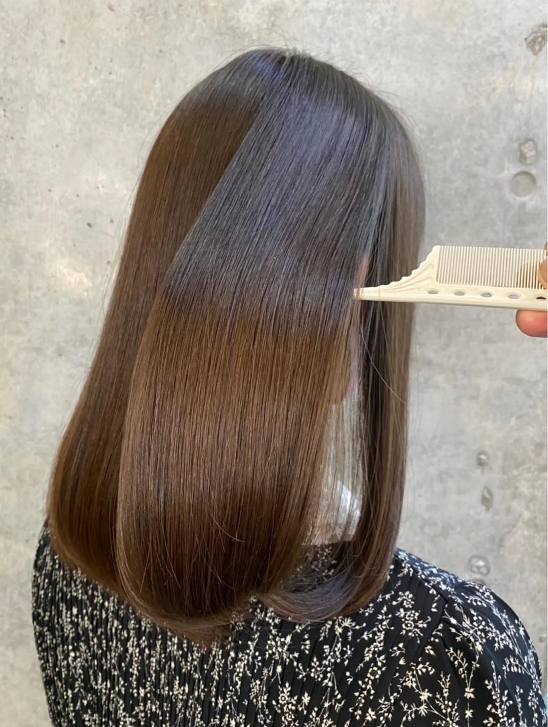 ミディアム 髪質改善 トリートメント カット ヘアカラー トリートメント youres hair 髪質改善トリートメント&ヘッドスパ　恵比寿本店【ユアーズ ヘア】所属・愛されヘア♪ 大森春奈のヘアスタイル