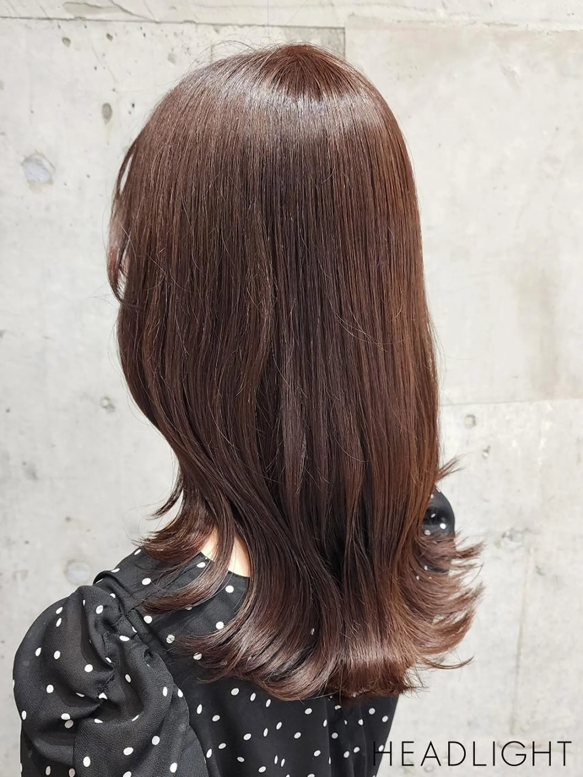 セミロング ユアサ ジュンキのヘアスタイル