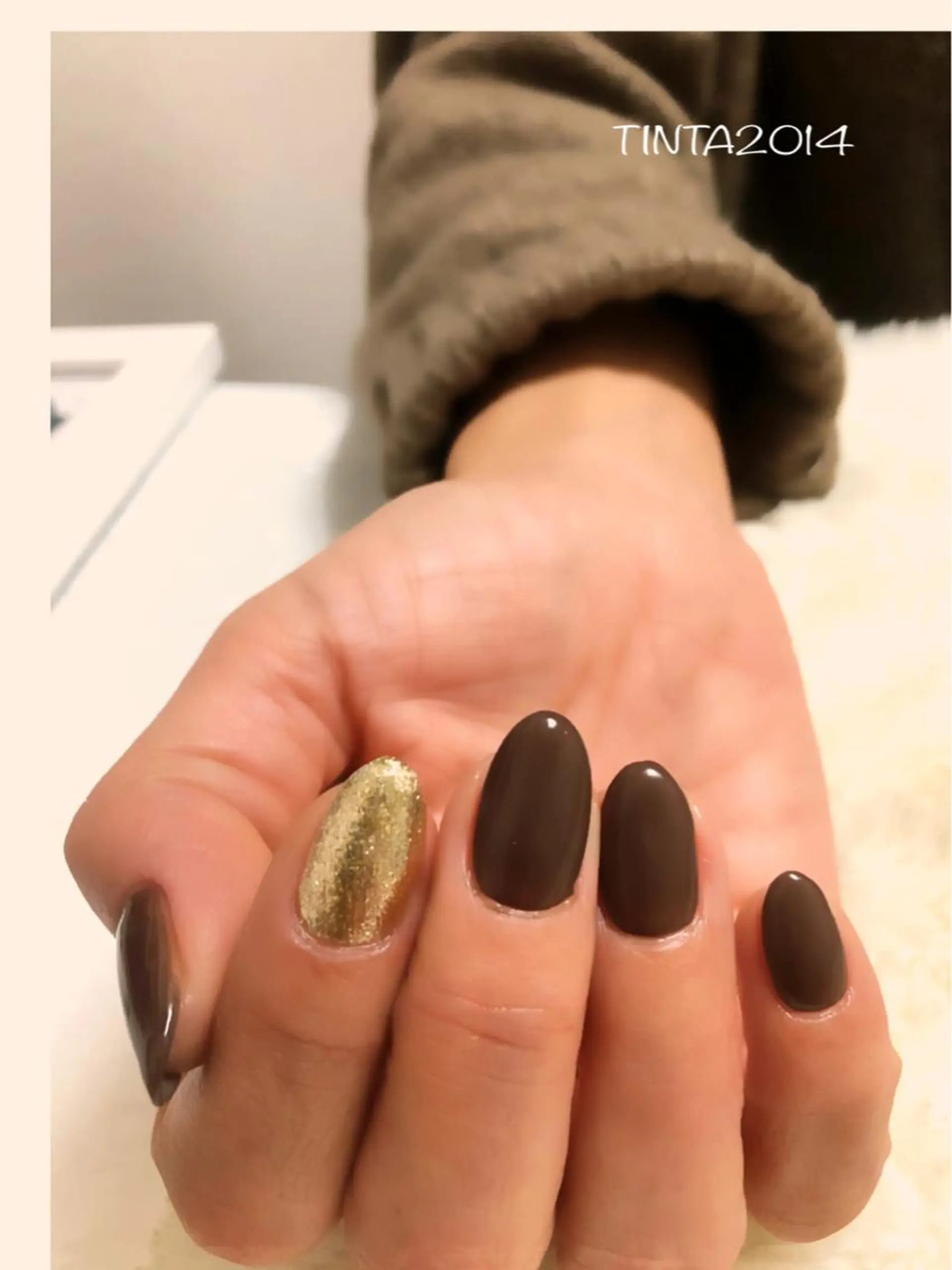 ネイル ブラウン ネイルサロン ティンタ所属・馬場 典子のネイルデザイン