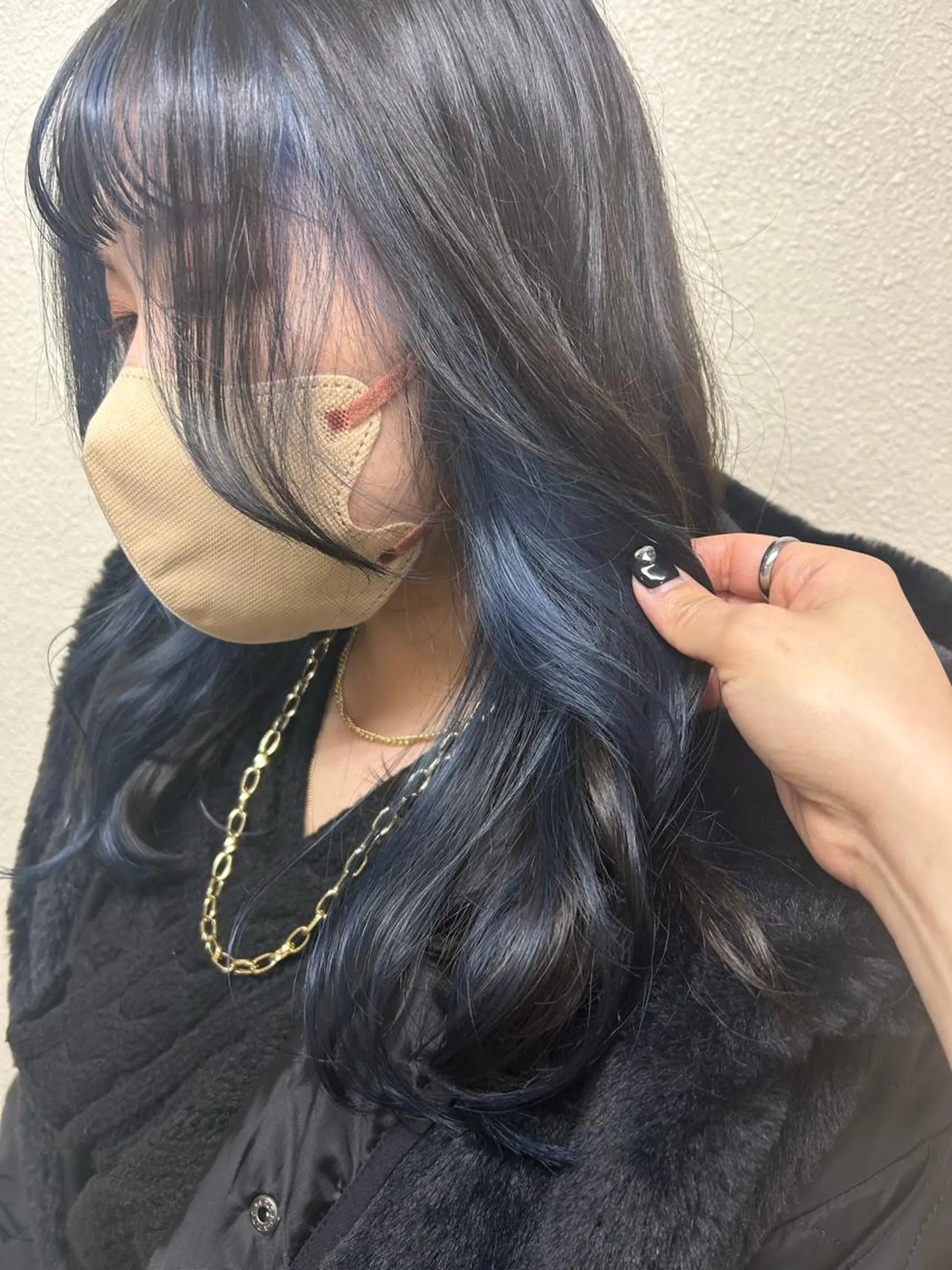 セミロング カラー インナーカラー カット ヘアカラー トリートメント ikeda shioriのヘアスタイル