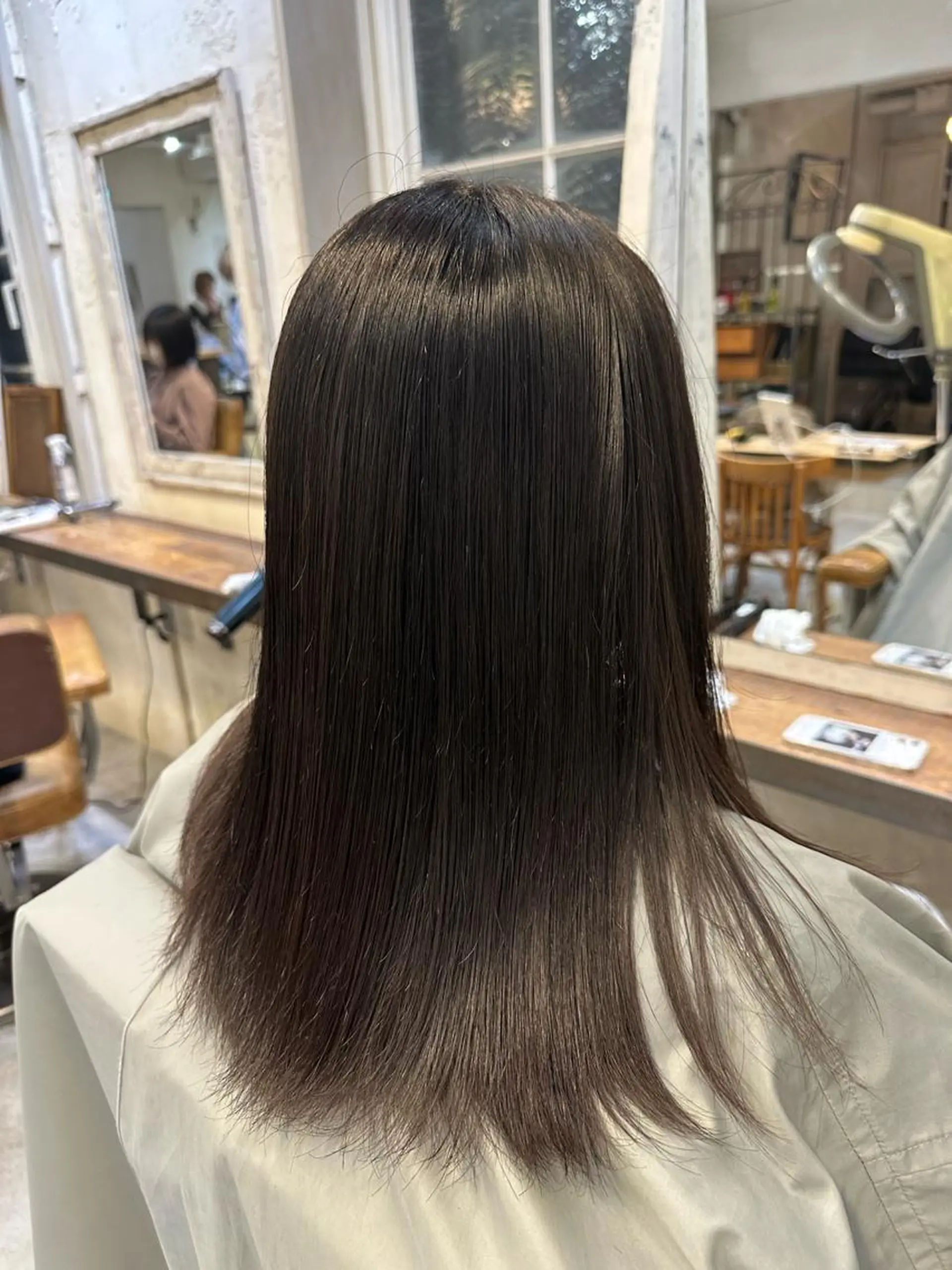 ミディアム 縮毛矯正 似合わせ/ハイトーン ✂︎ゆーぴ✂︎のヘアスタイル