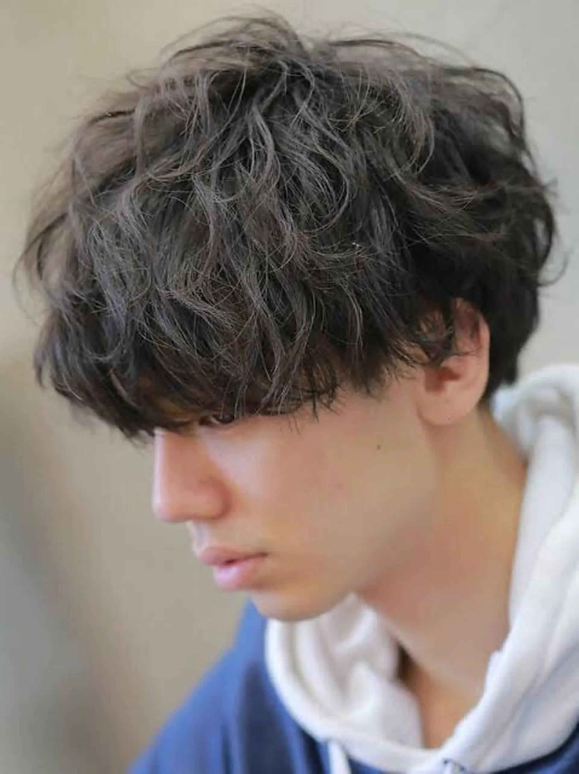 ミディアム パーマ カット パーマ W_SALON ［触れたくなる艶髪］のヘアスタイル