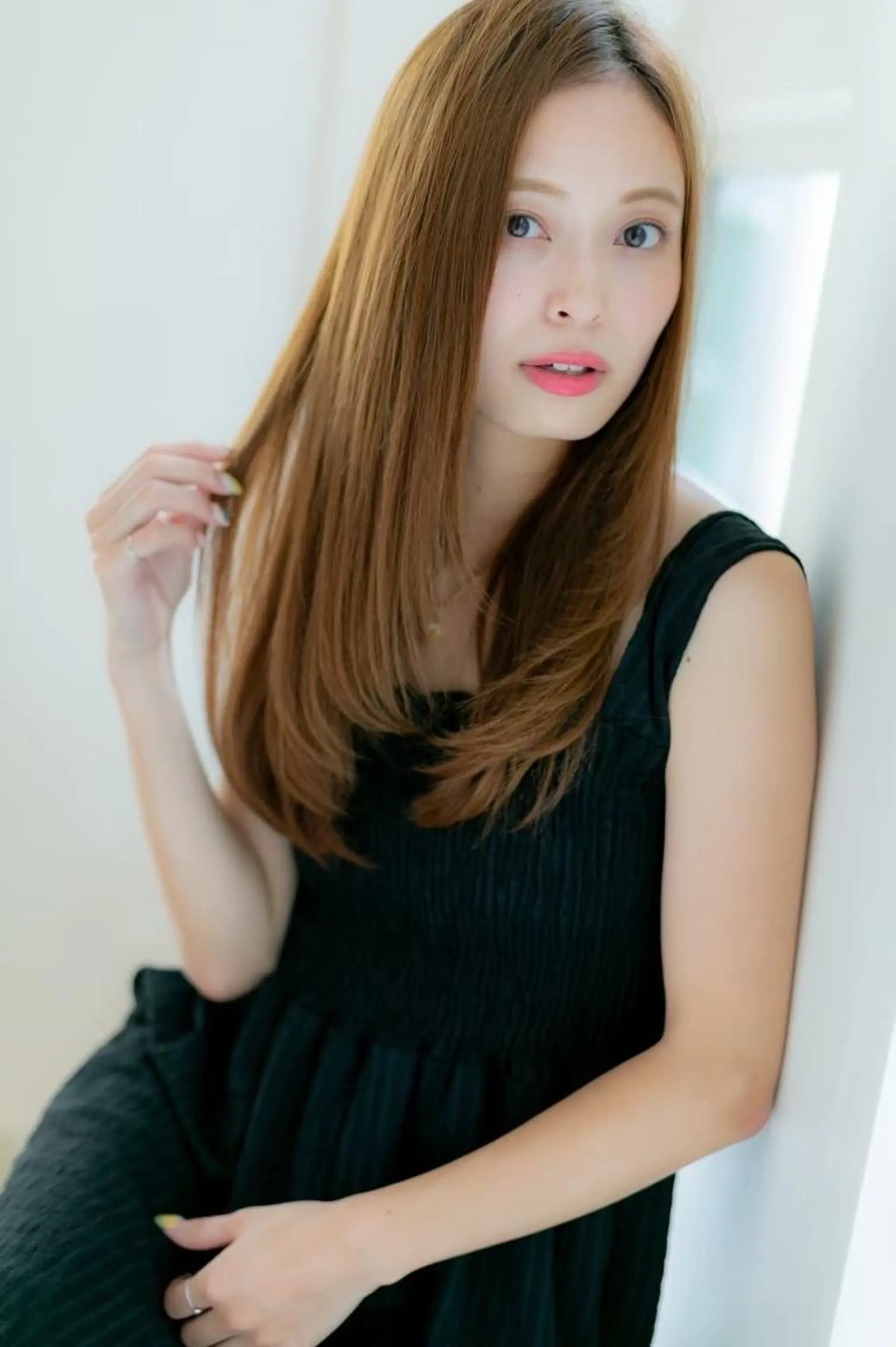 セミロング トリートメント BbyC justbeautyのヘアスタイル