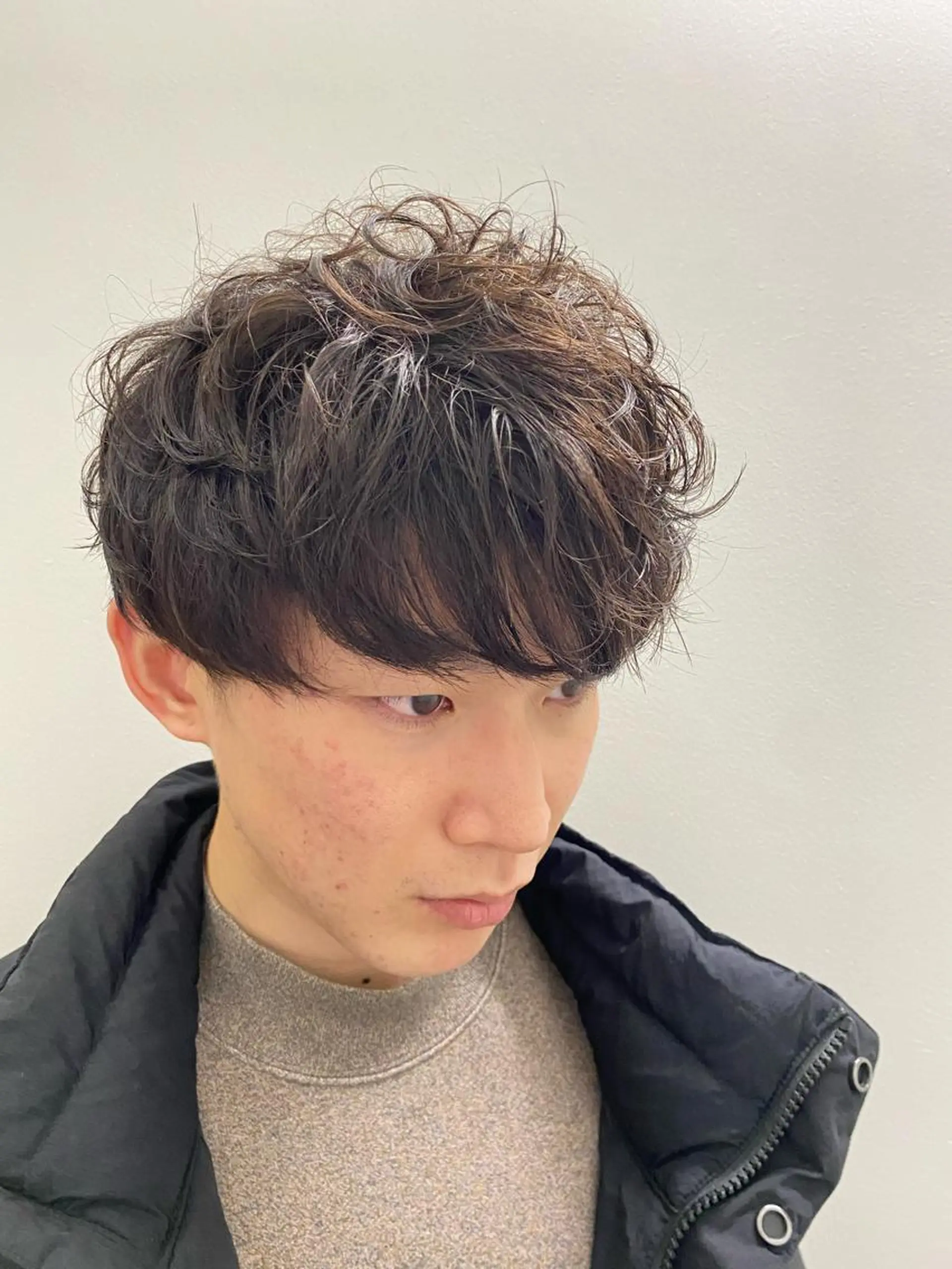 ミディアム ミディアムパーマ 齋藤 大晟のヘアスタイル