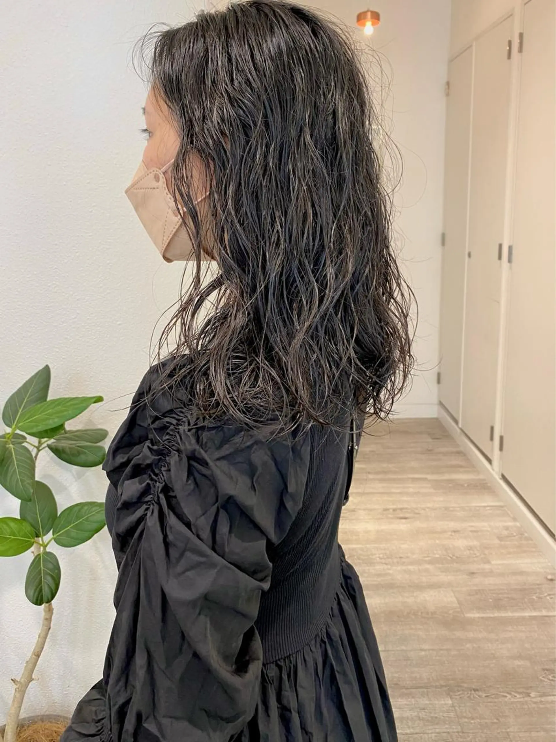 ミディアム パーマ ミディアムパーマ 店長　ショート& パーマ　坂本のヘアスタイル