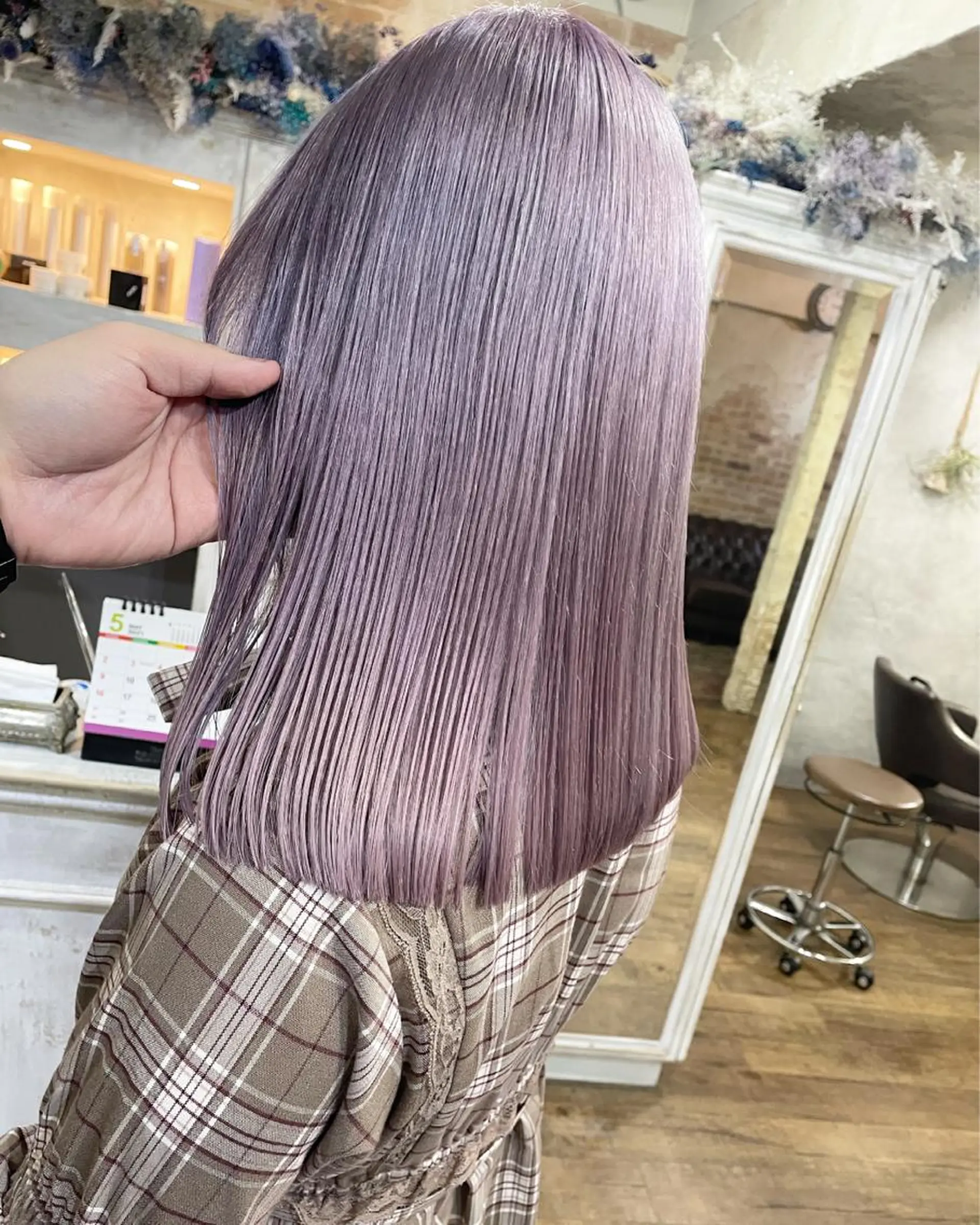 ミディアム カラー ヘアカラー 遠藤 拓馬のヘアスタイル