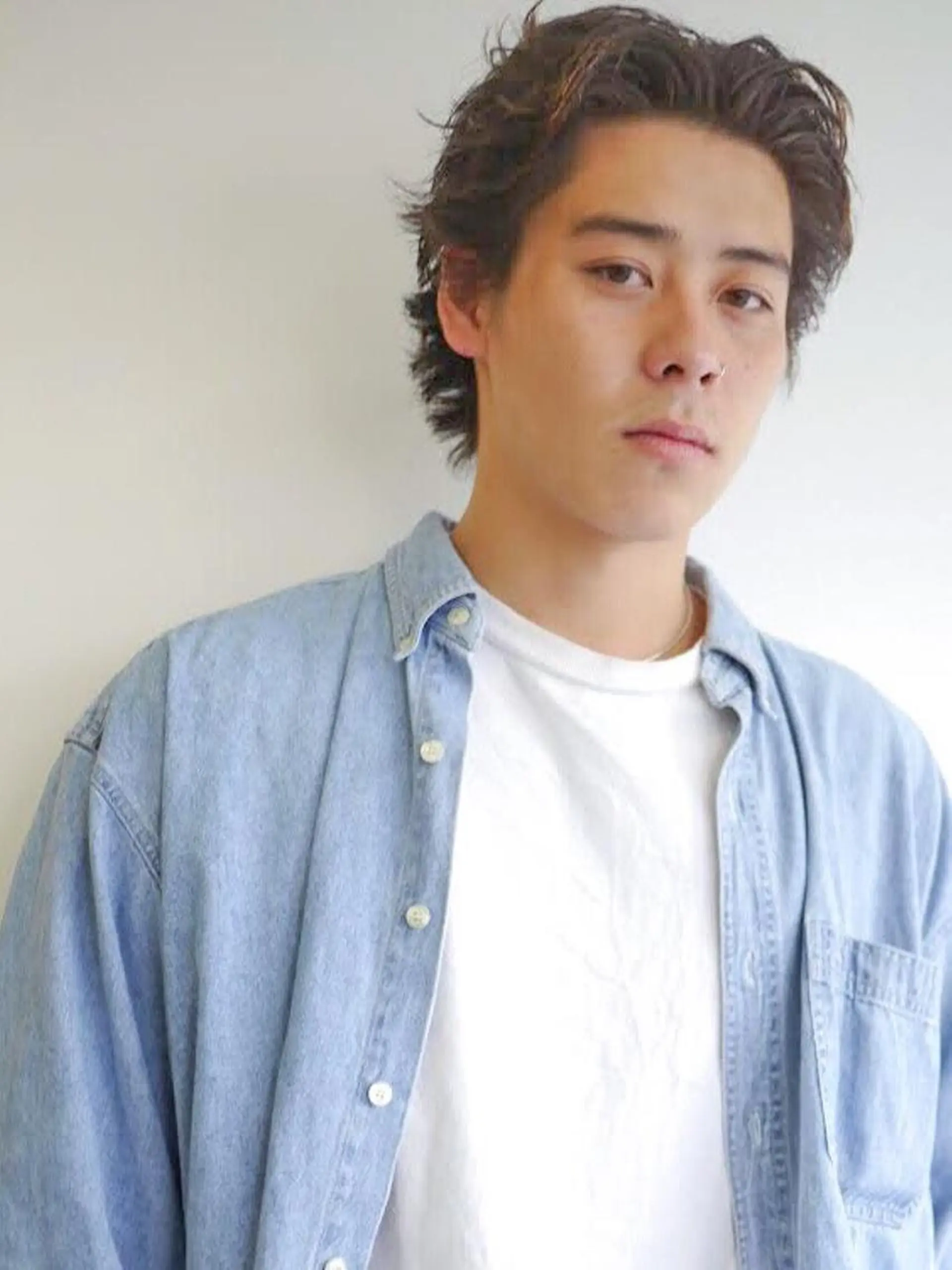 メンズ センターパート カット 渋谷メンズカット/ 工藤靖也のヘアスタイル