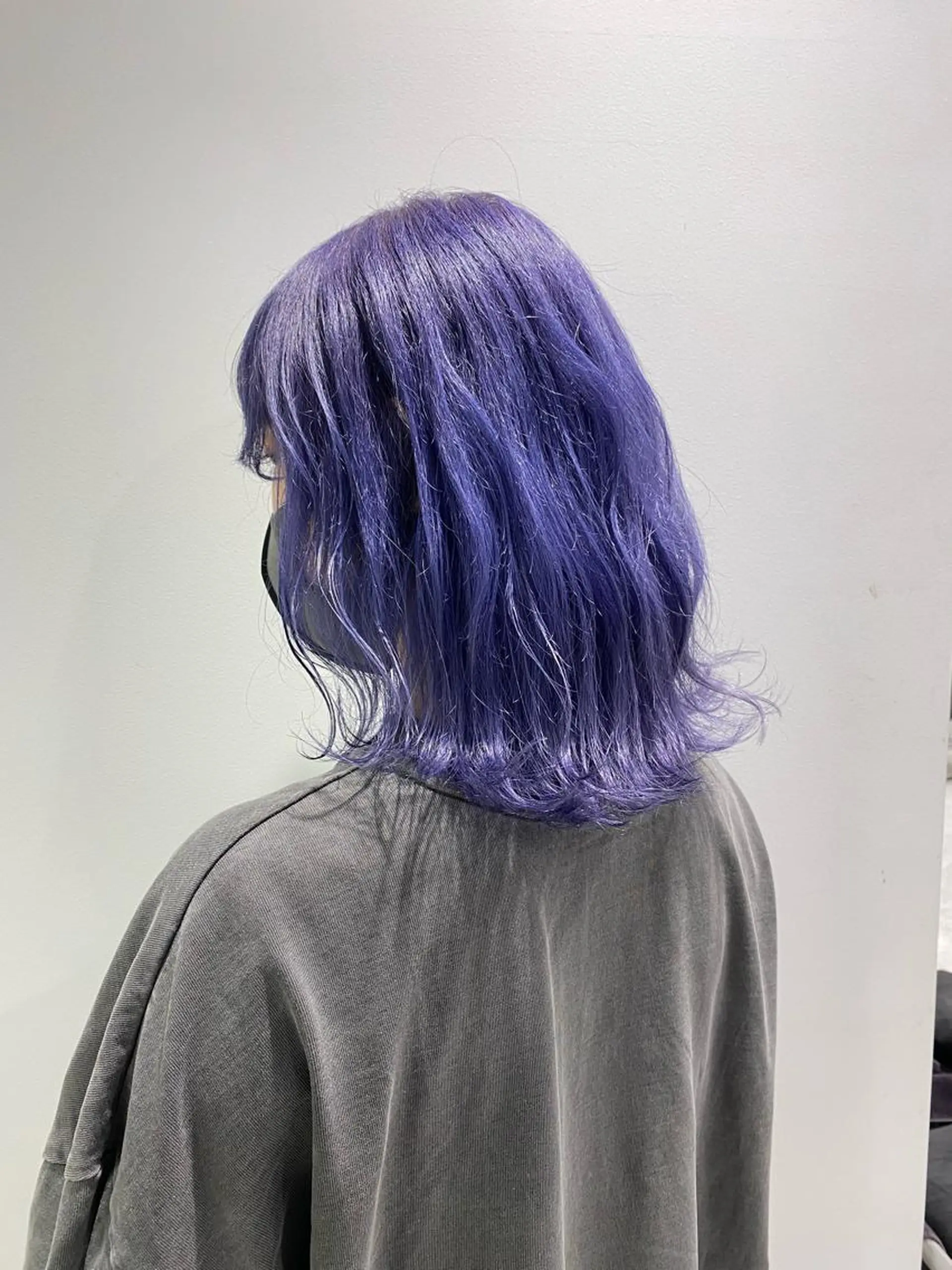 ロング カラー パーマ ヘアアレンジ メンズ キッズ ネイル マツエク・マツパ ブルーカラー ブルーラベンダー ラベンダーカラー ブルー 🦋haginoya miho🦋のマツエク・マツパデザイン