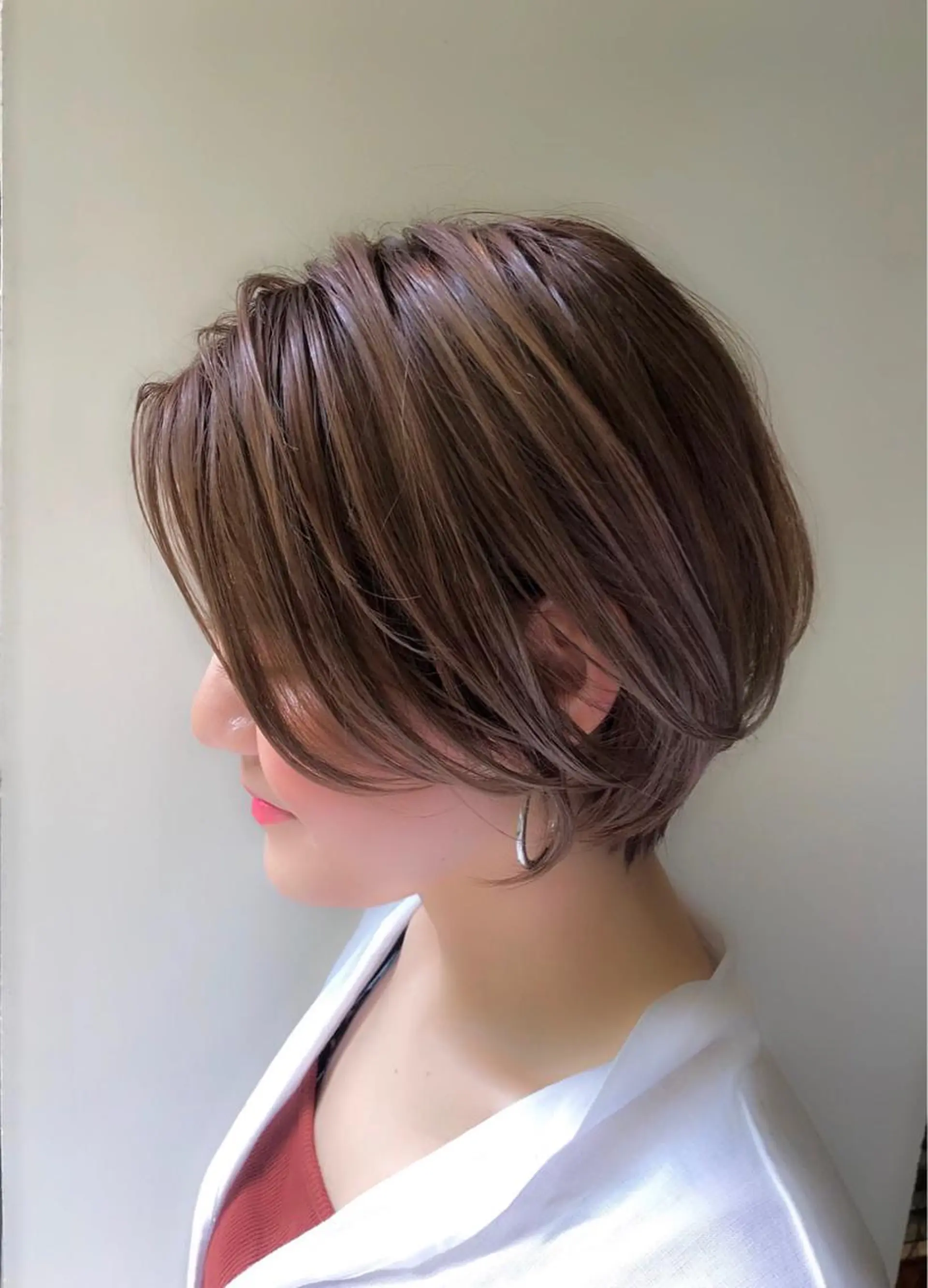 ショート ショート ボブ 梅田 木戸健人のヘアスタイル