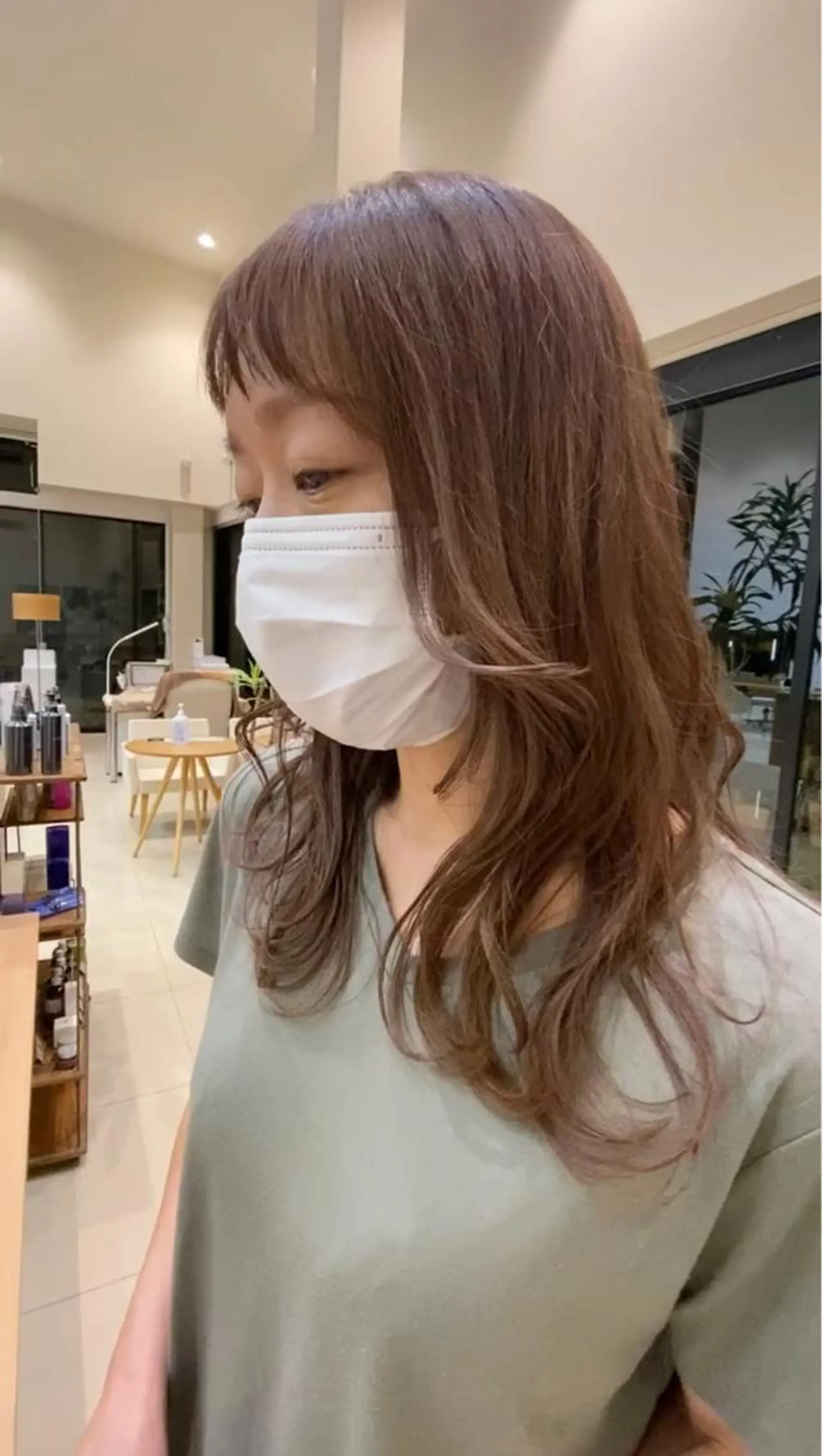 セミロング カラー ベージュカラー ハイライトカラー ハイライト カット ヘアカラー トリートメント プルエクステ/透明感 カラー✨KAZUKIのヘアスタイル