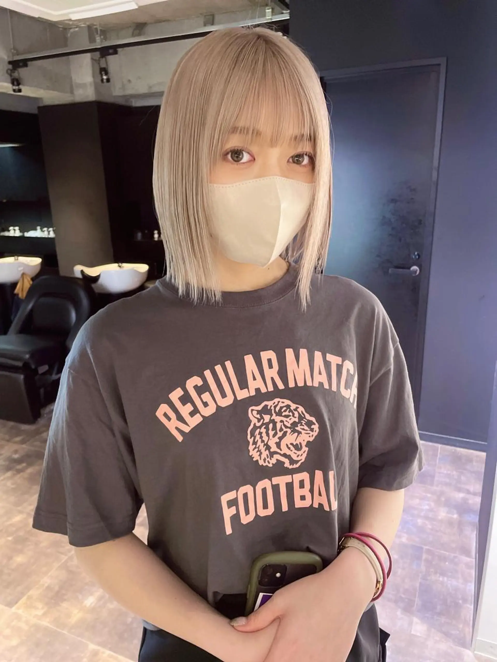 ミディアム カラー 心斎橋/ブリーチ minamiのヘアスタイル