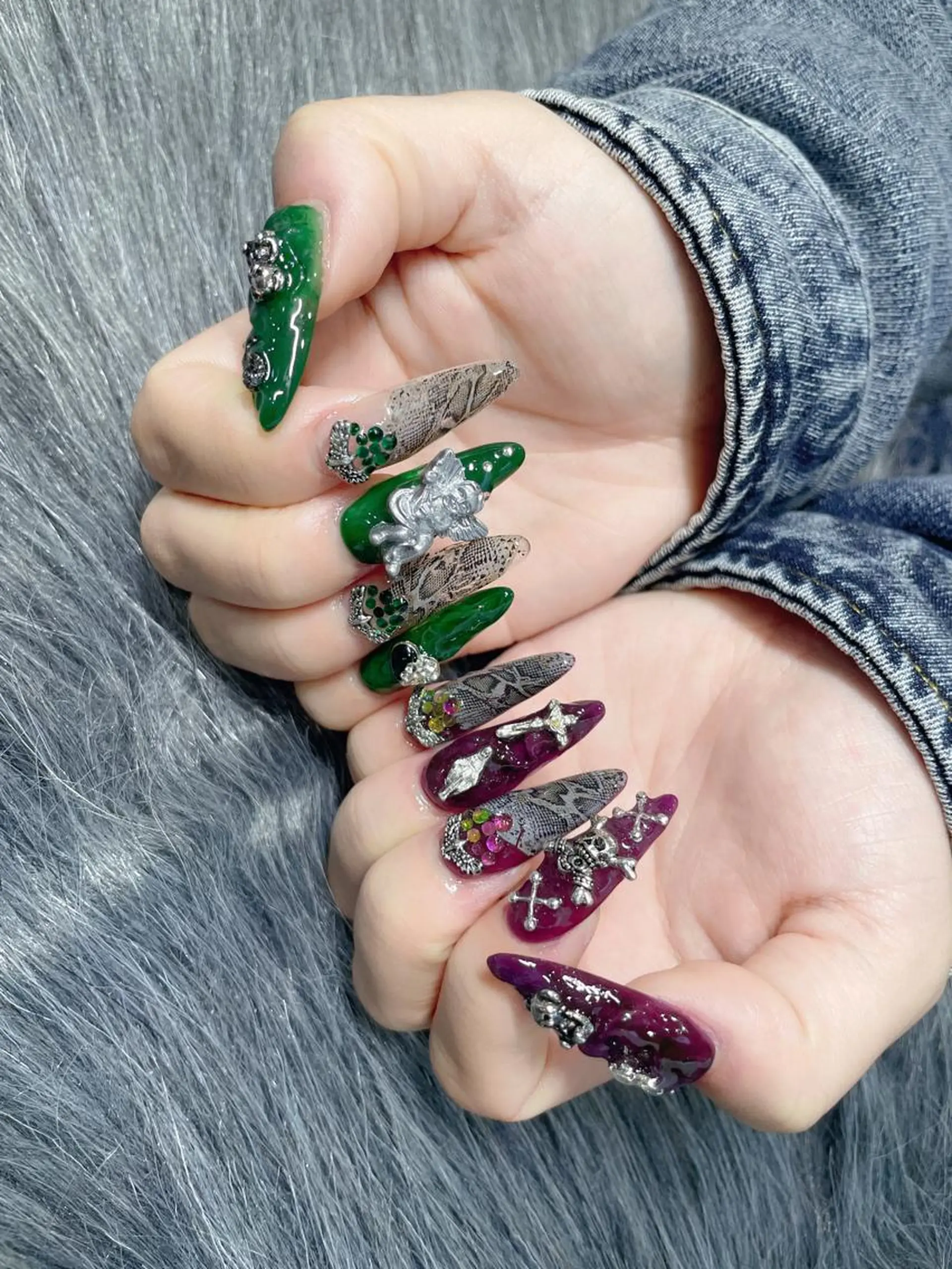 ロング ネイル ハンドネイル 《LB》ラブリエ Nail&eyeのマツエク・マツパデザイン