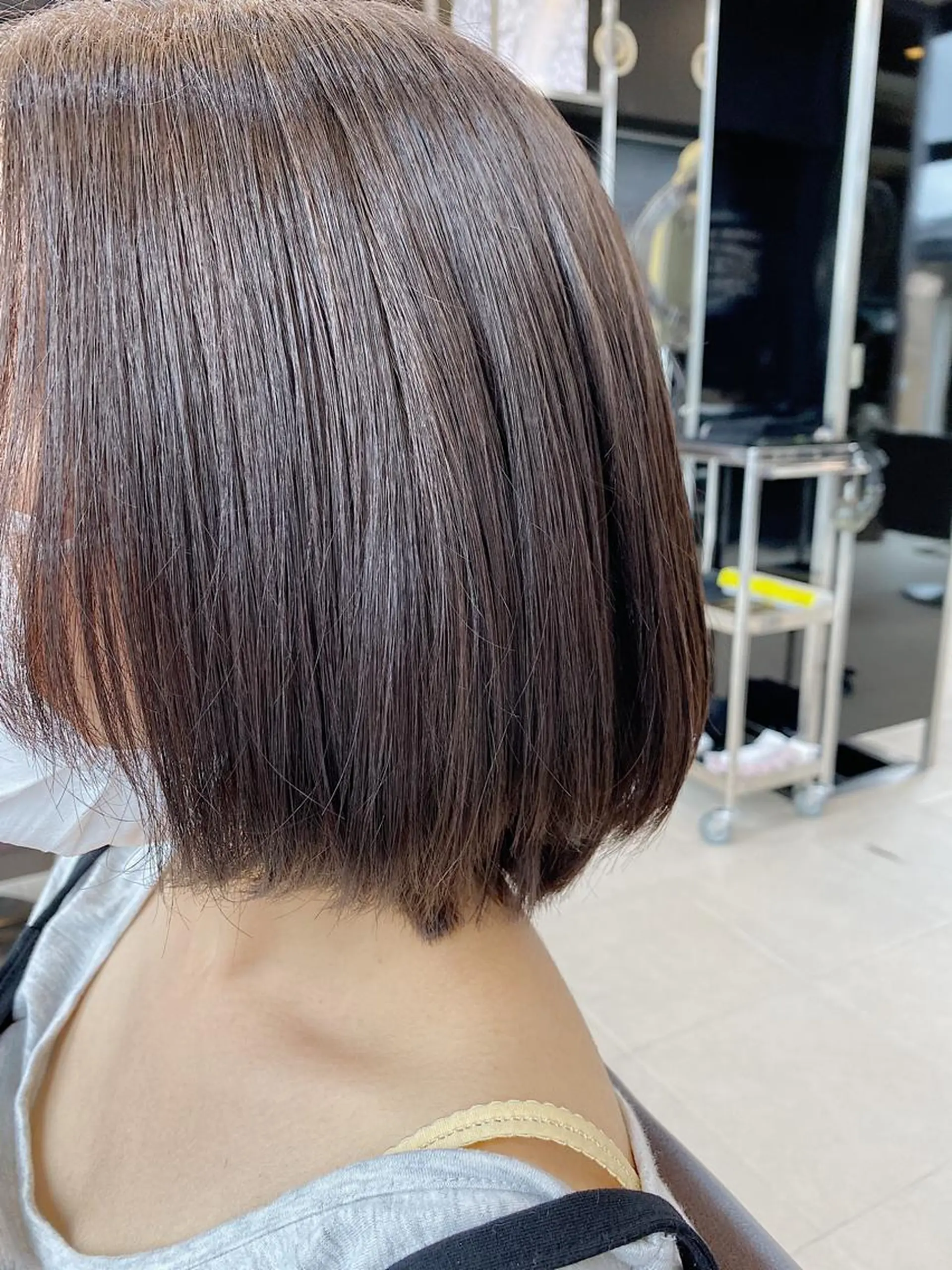 ミディアム パーマ ヘアアレンジ ストレートパーマ 坂尻 嘉珠也のヘアスタイル