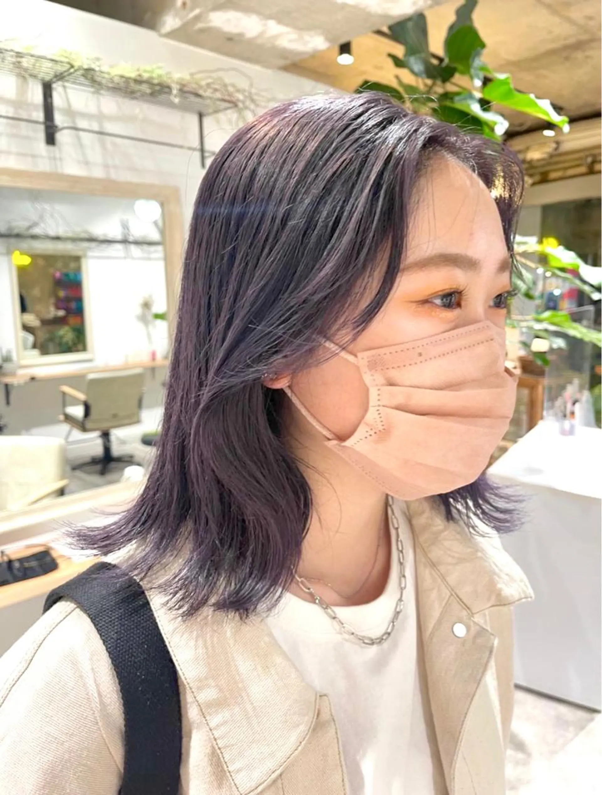 ミディアム ano @anomukuiのヘアスタイル