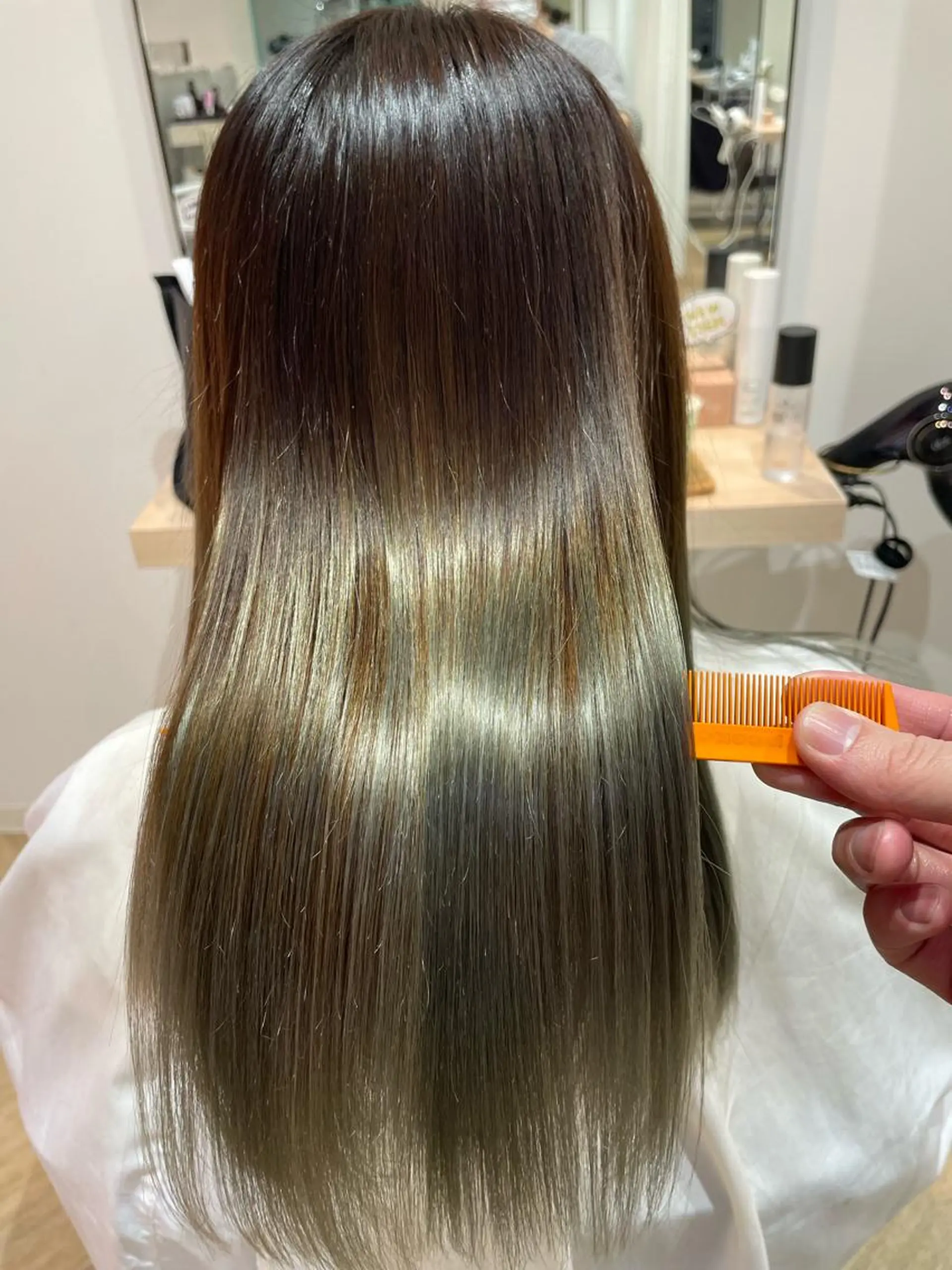 ロング カット 縮毛矯正 AVANCEなかもず店所属・AVANCE 長尾 尚悟のヘアスタイル