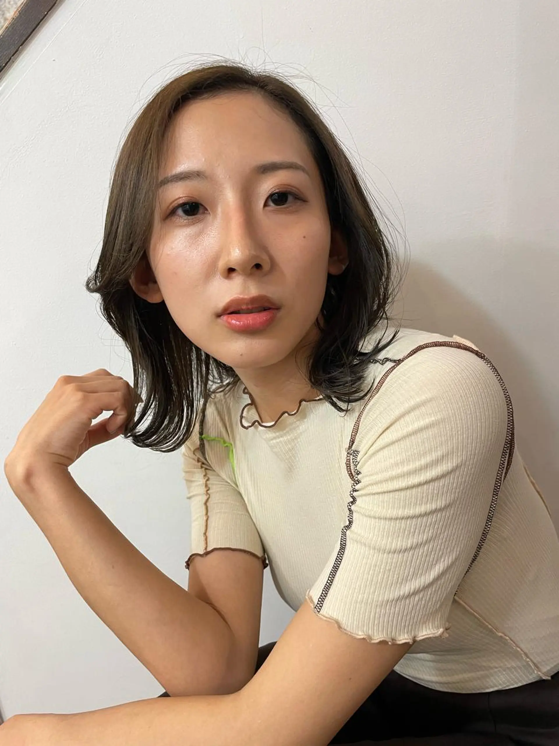 ミディアム カラー ヘアカラー トリートメント ツヤ美髪💐 髪質改善/高山愛来のヘアスタイル