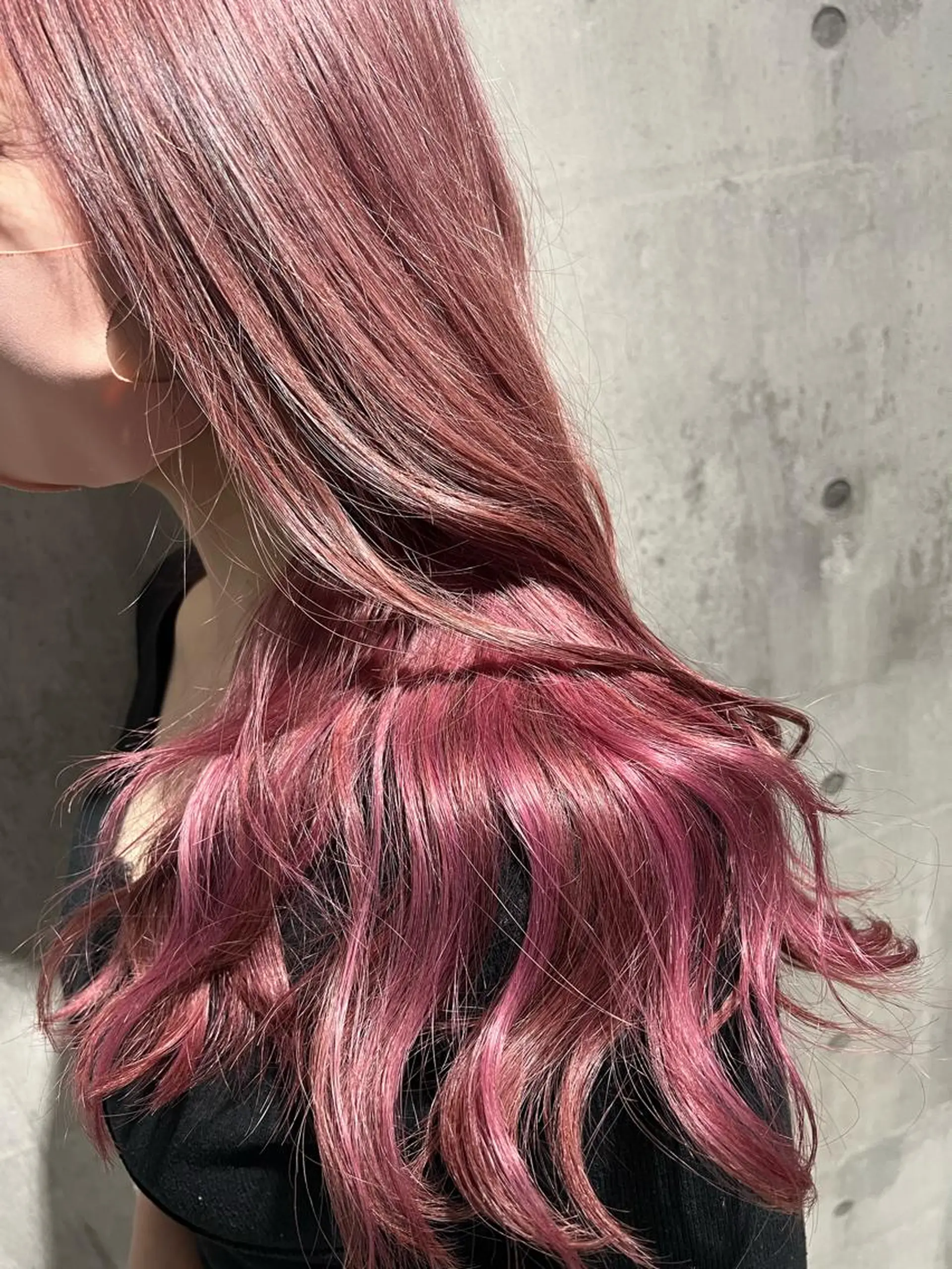 ロング カラー mimiiy梅田 中崎町ハイトーンのヘアスタイル