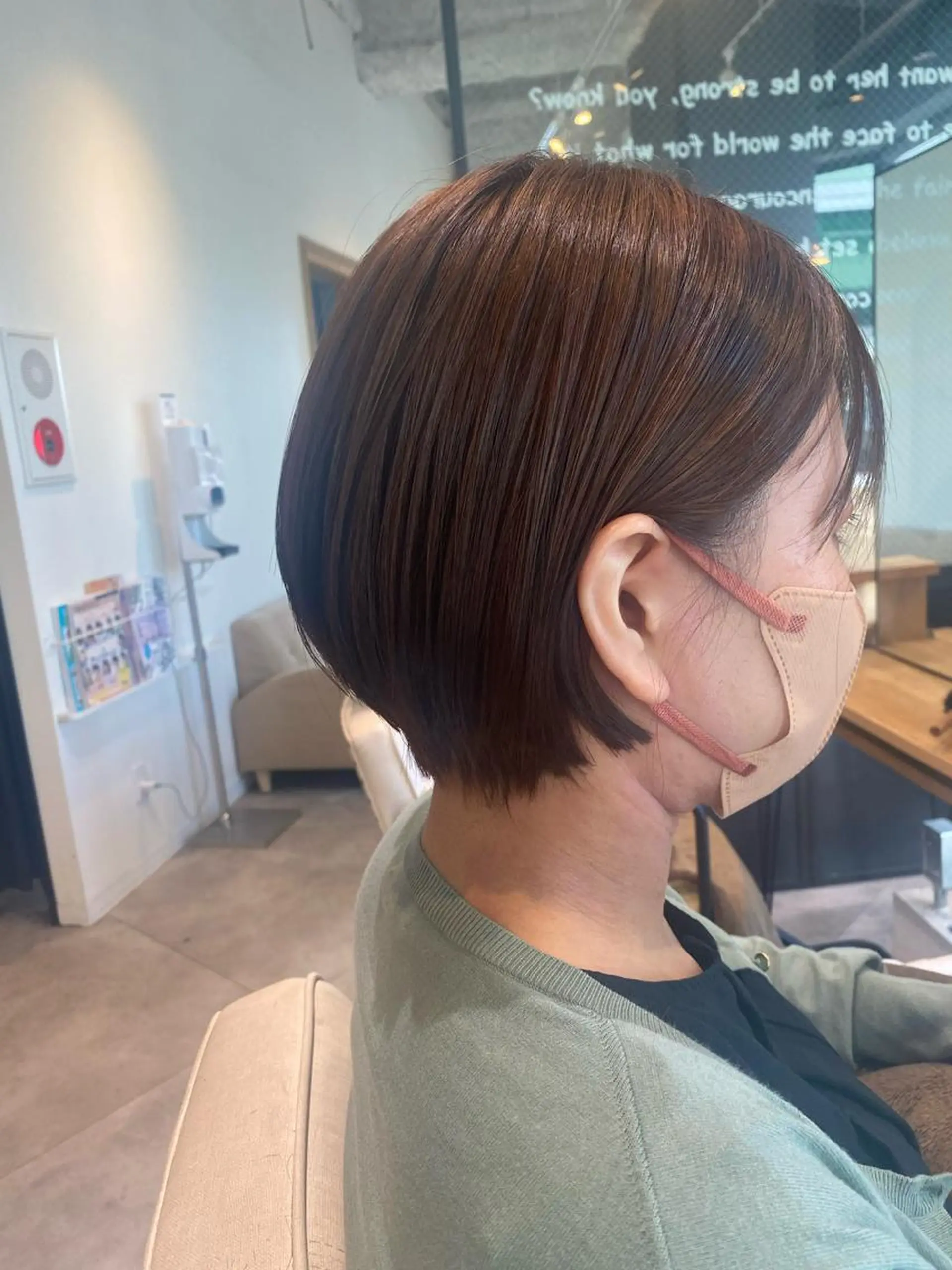 ショート カラー カット トリートメント 南上 野々佳のヘアスタイル