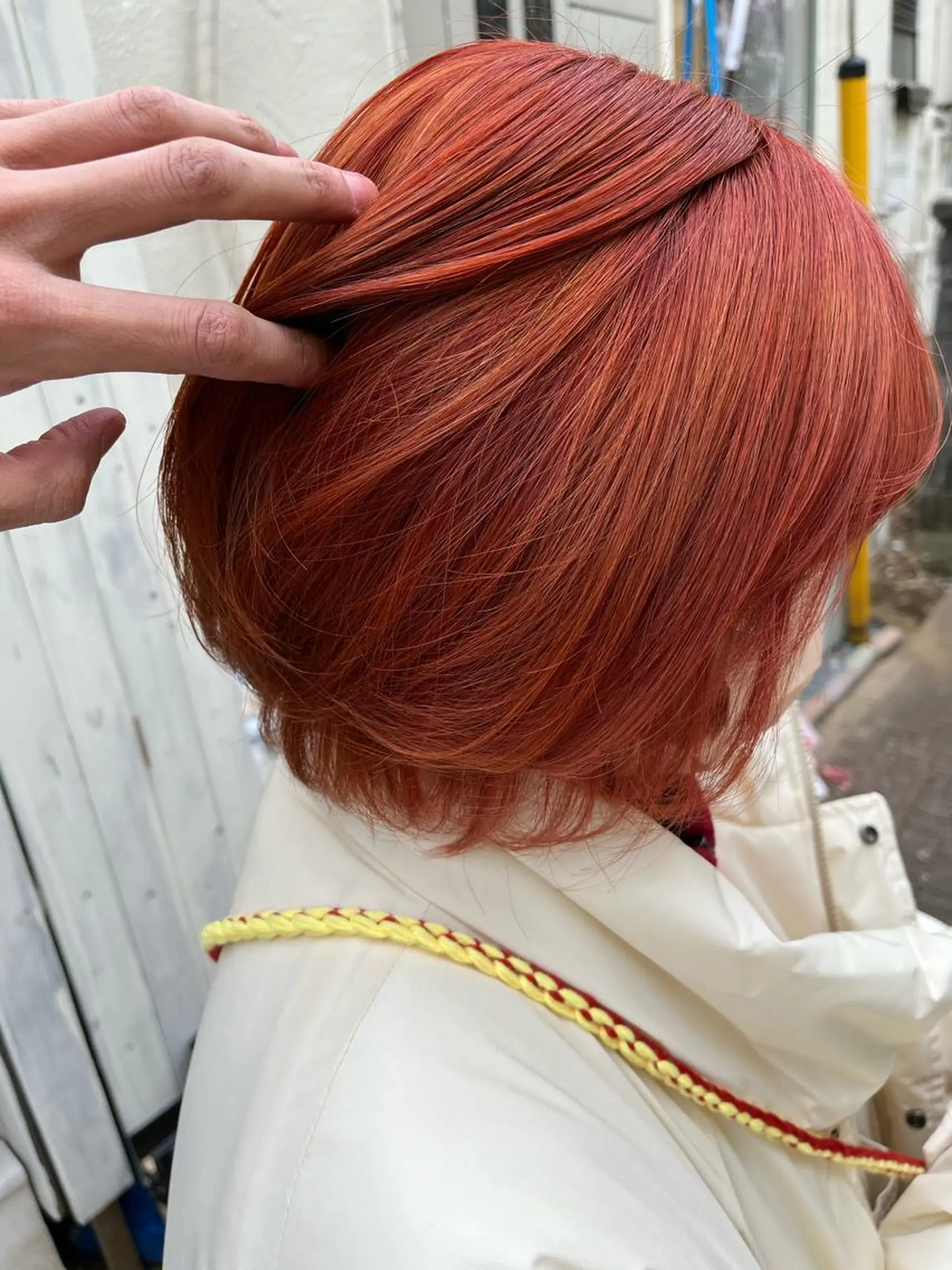 ショート カラー ショートボブ ボブレイヤー アッシュ バレイヤージュ ミストバング カット ヘアカラー トリートメント 原宿サロン代表 デザインカラー伊藤卓のヘアスタイル