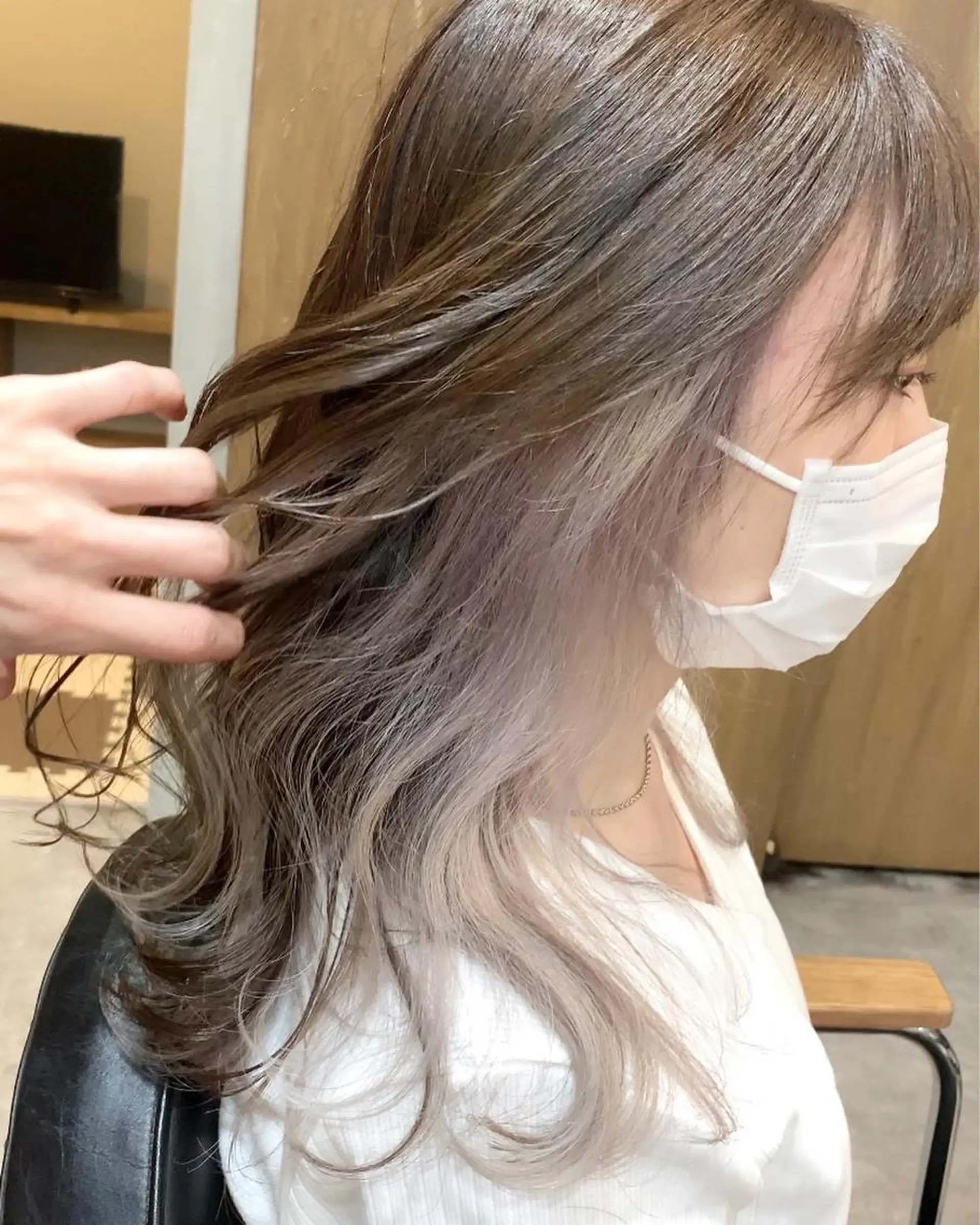 ロング カラー カット ヘアカラー トリートメント lafith hair leco所属・西金 徹のヘアスタイル