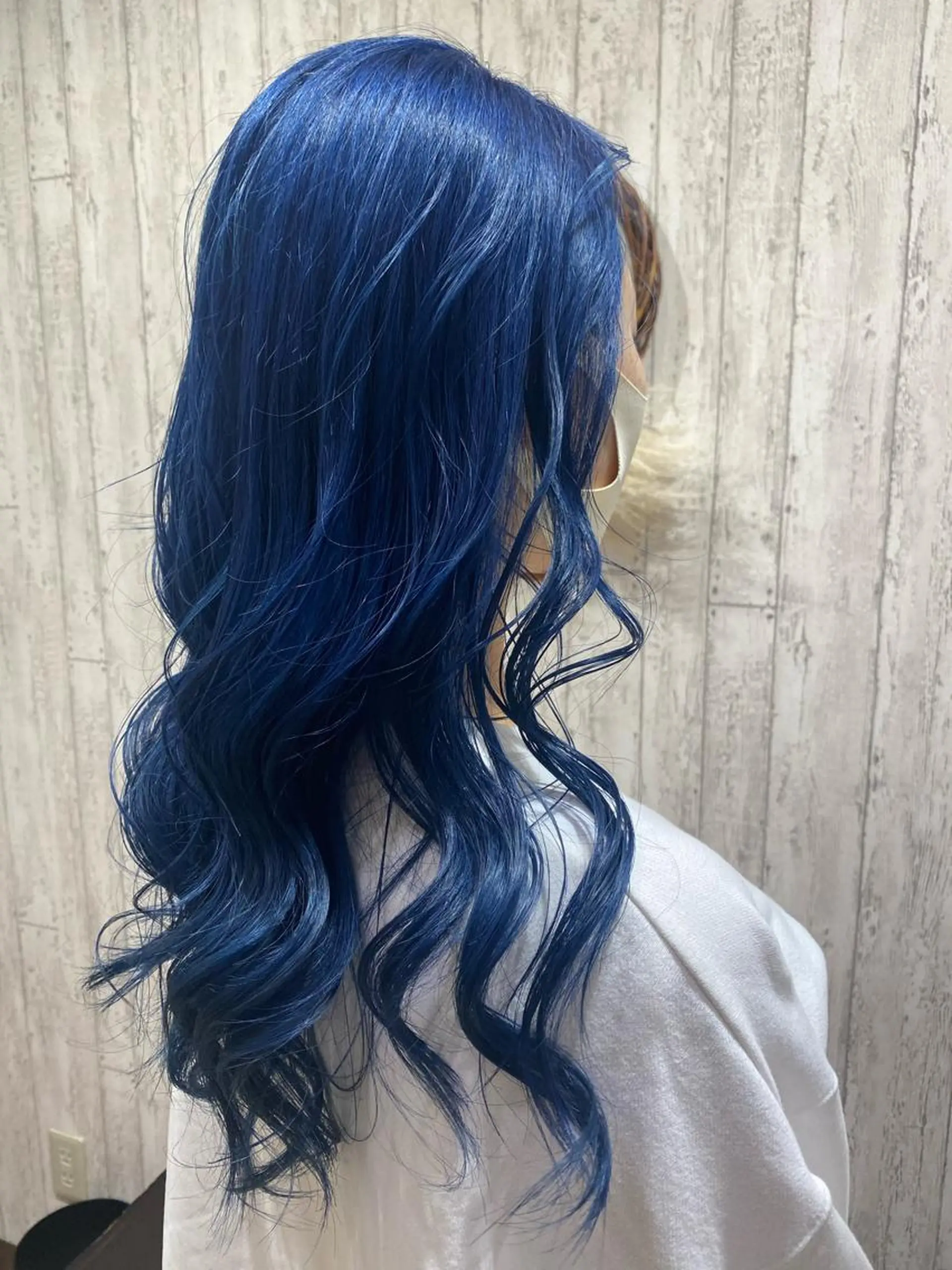 ロング カラー ブルーカラー ハイトーンカラー ヘアカラー トリートメント 綱島店🦋店長🦋 ほんさわ みずきのヘアスタイル